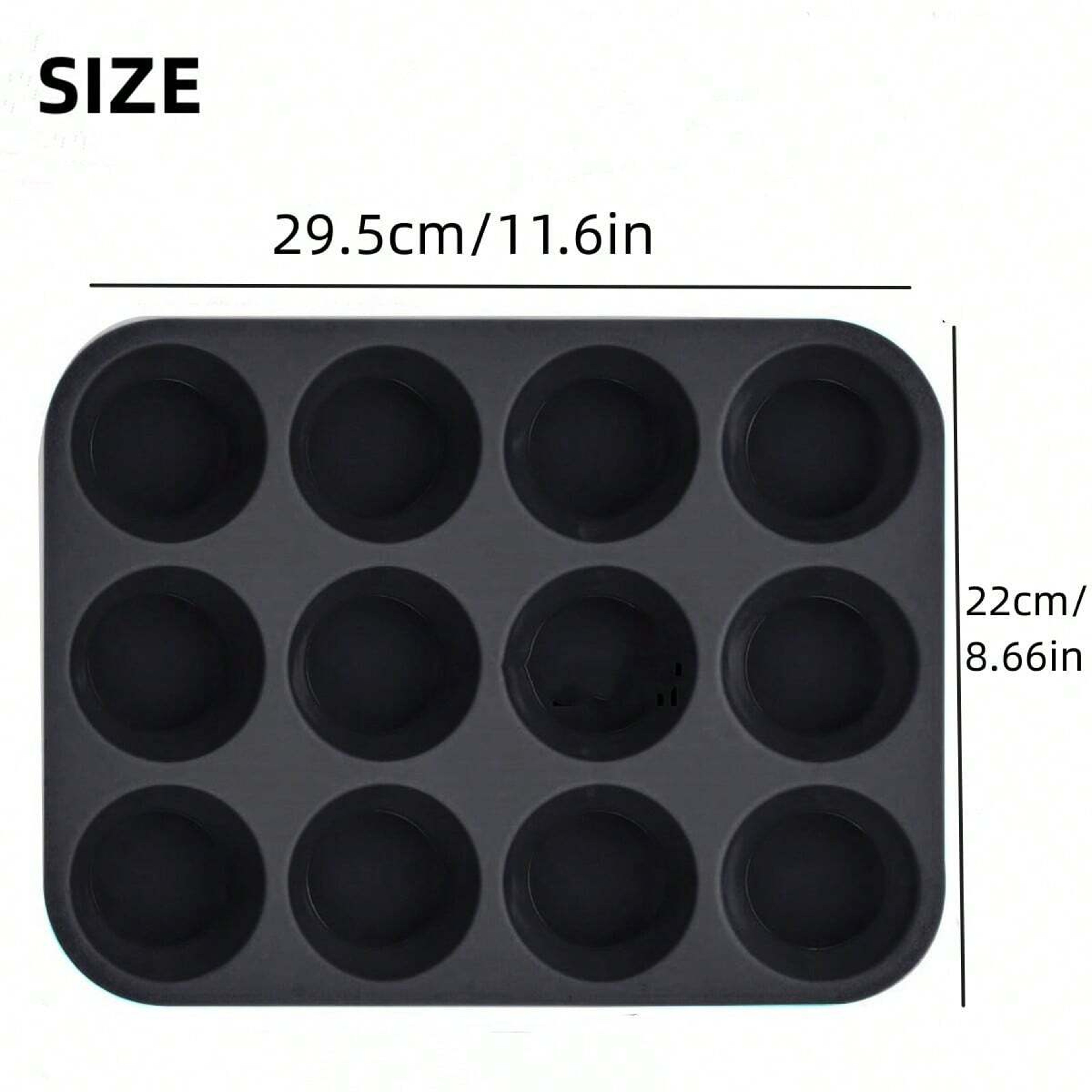 Non Stick Holes Cupcake Silicone Mold Muffin Baking Pan For Cake Chocolate Soap 5