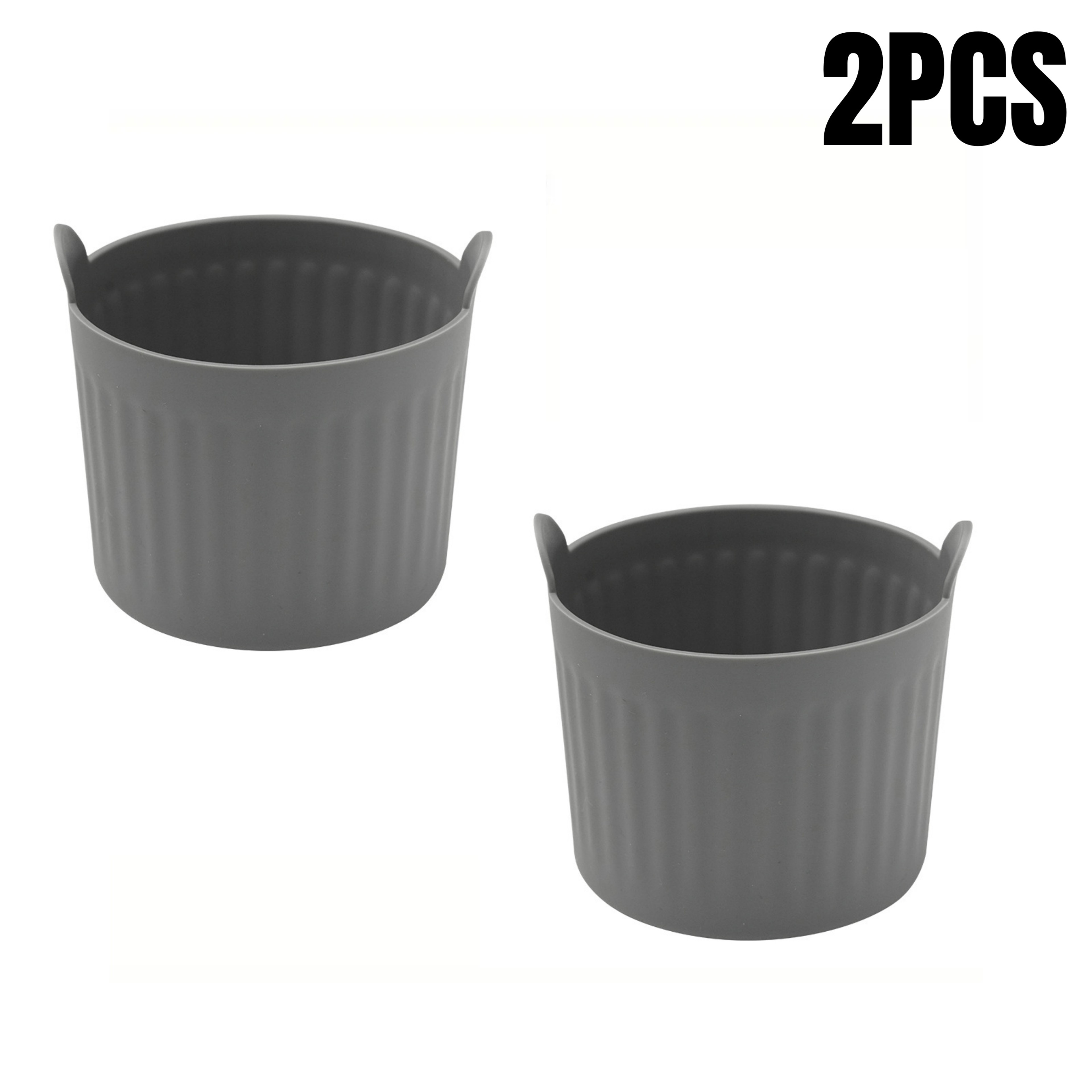 Nonstick Silicone Air Fryer Muffin Egg Poacher Ramekins Cupcake Moulds Easy Release Microwave Baking Cups – view 7