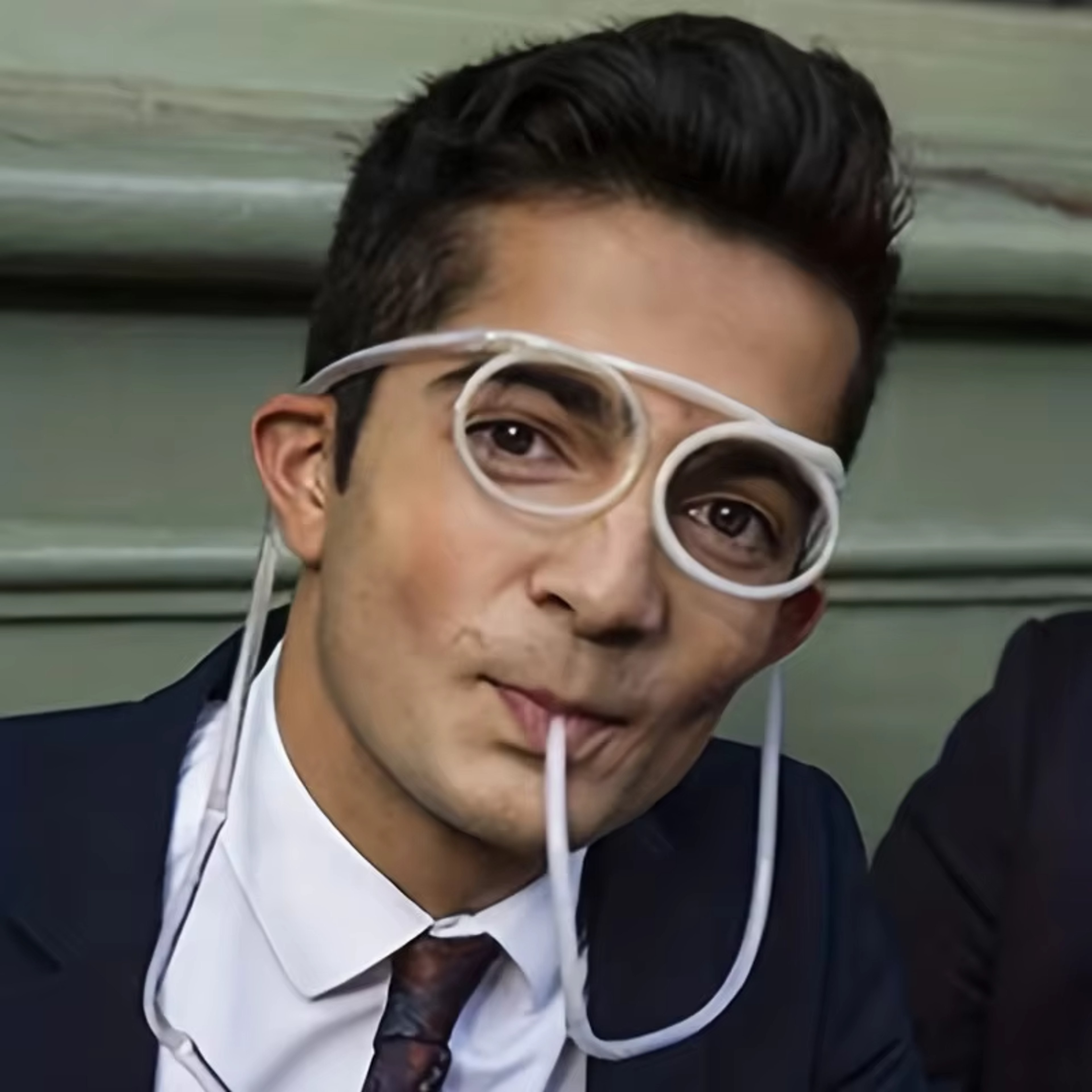 Soft PVC Funny Straw Glasses Kids Party Supplies Flexible Drinking Straws Creativity Toy Bar Suppli 2