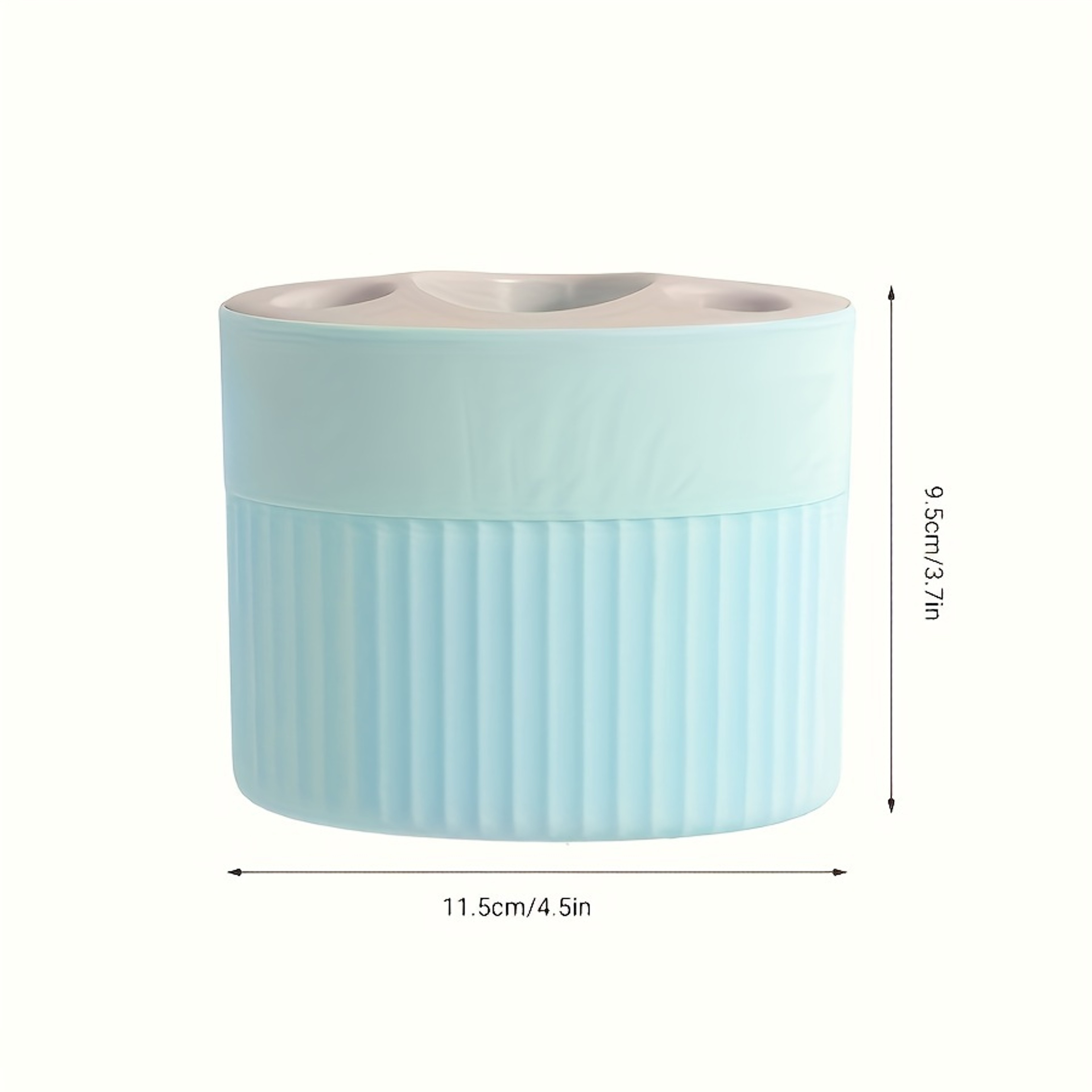 Freestanding Toothbrush Holder ABS Plastic Bathroom Organizer With Drain Holes Toothpaste Stand Per 2