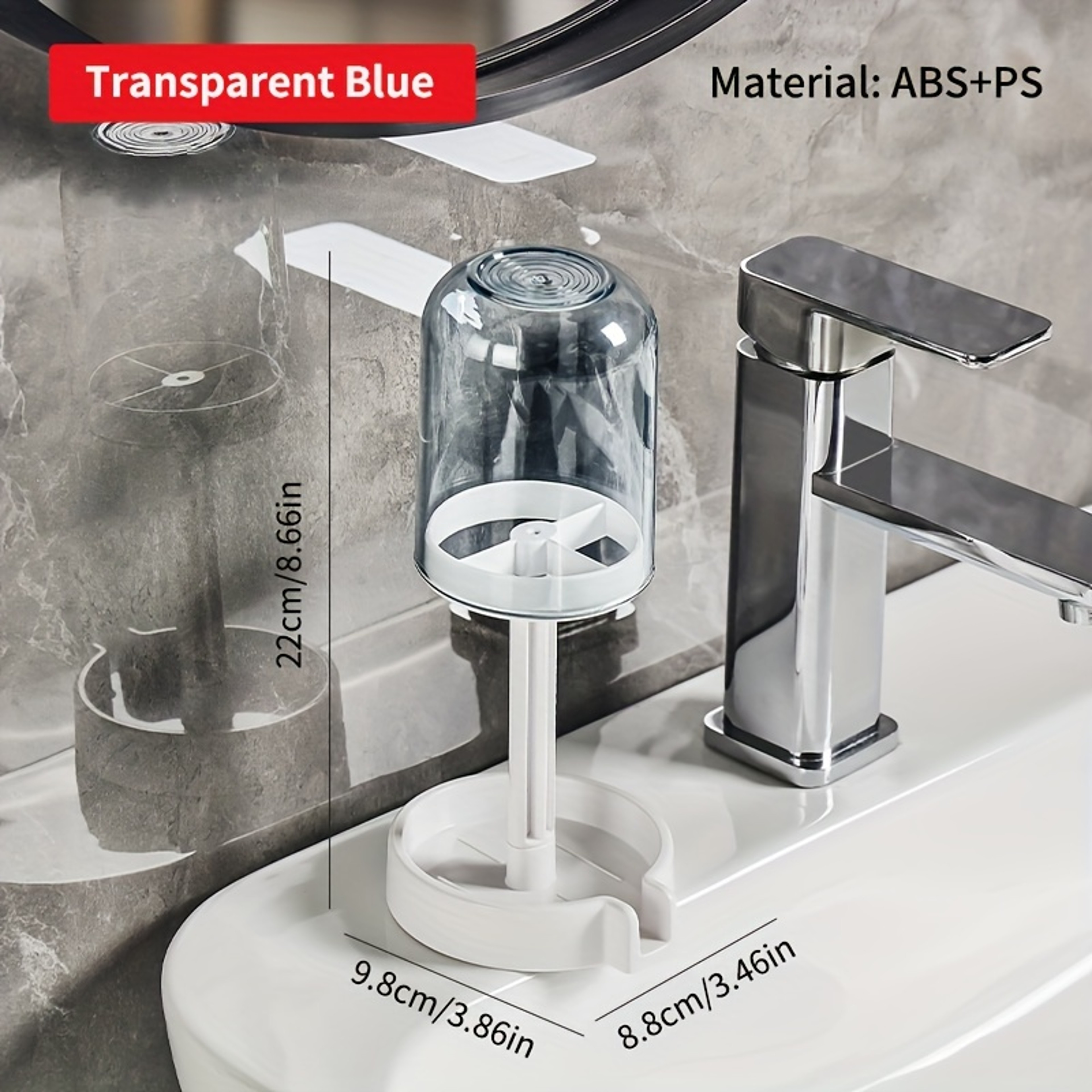Multifunctional Plastic Toothbrush and Toothpaste Holder Set with Dustproof Cover and Water Drainage for Home Use – view 8