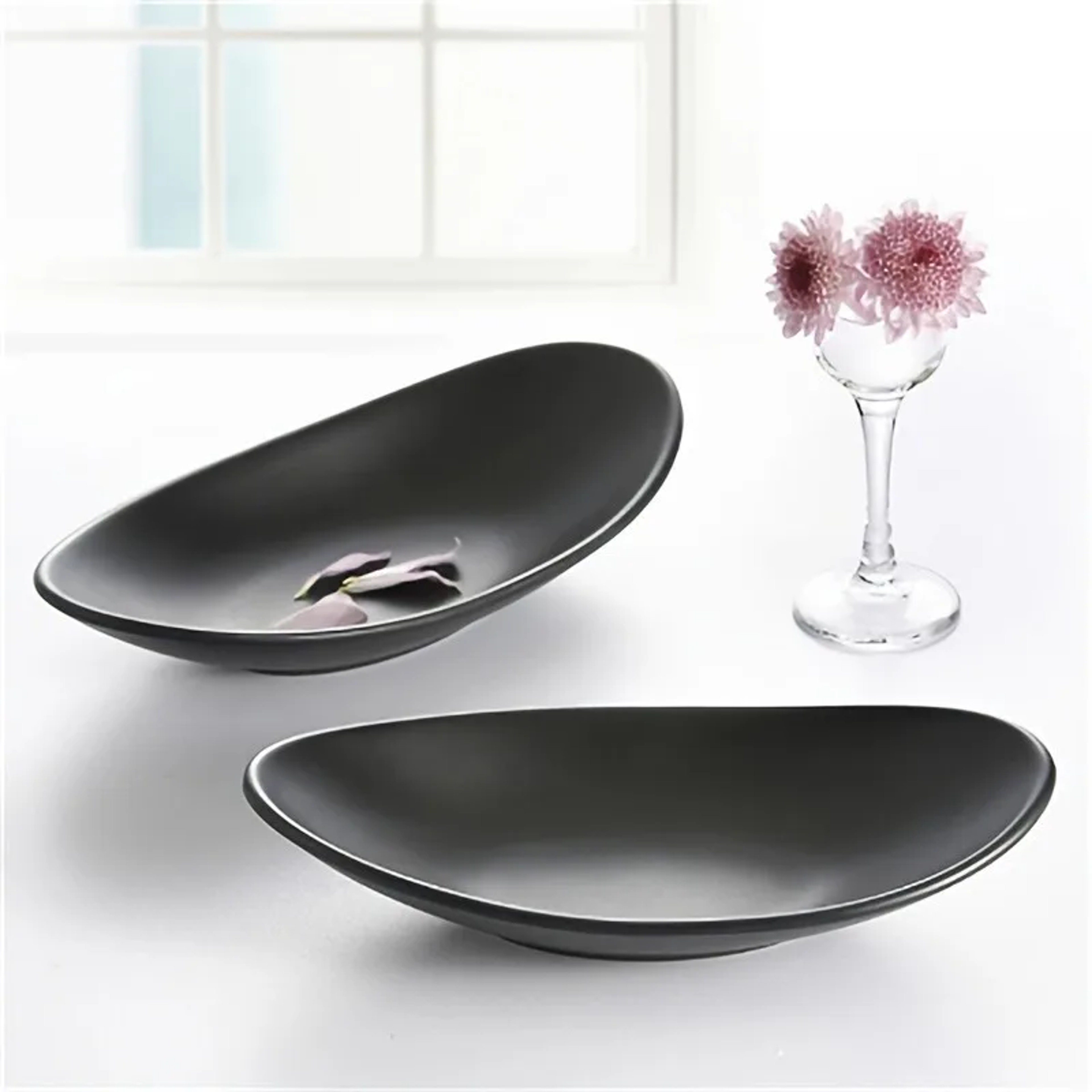 Elegant Oval Black Jewelry  Key Tray  Versatile Organizer For Rings Keys And Decorative Items  Perf 0