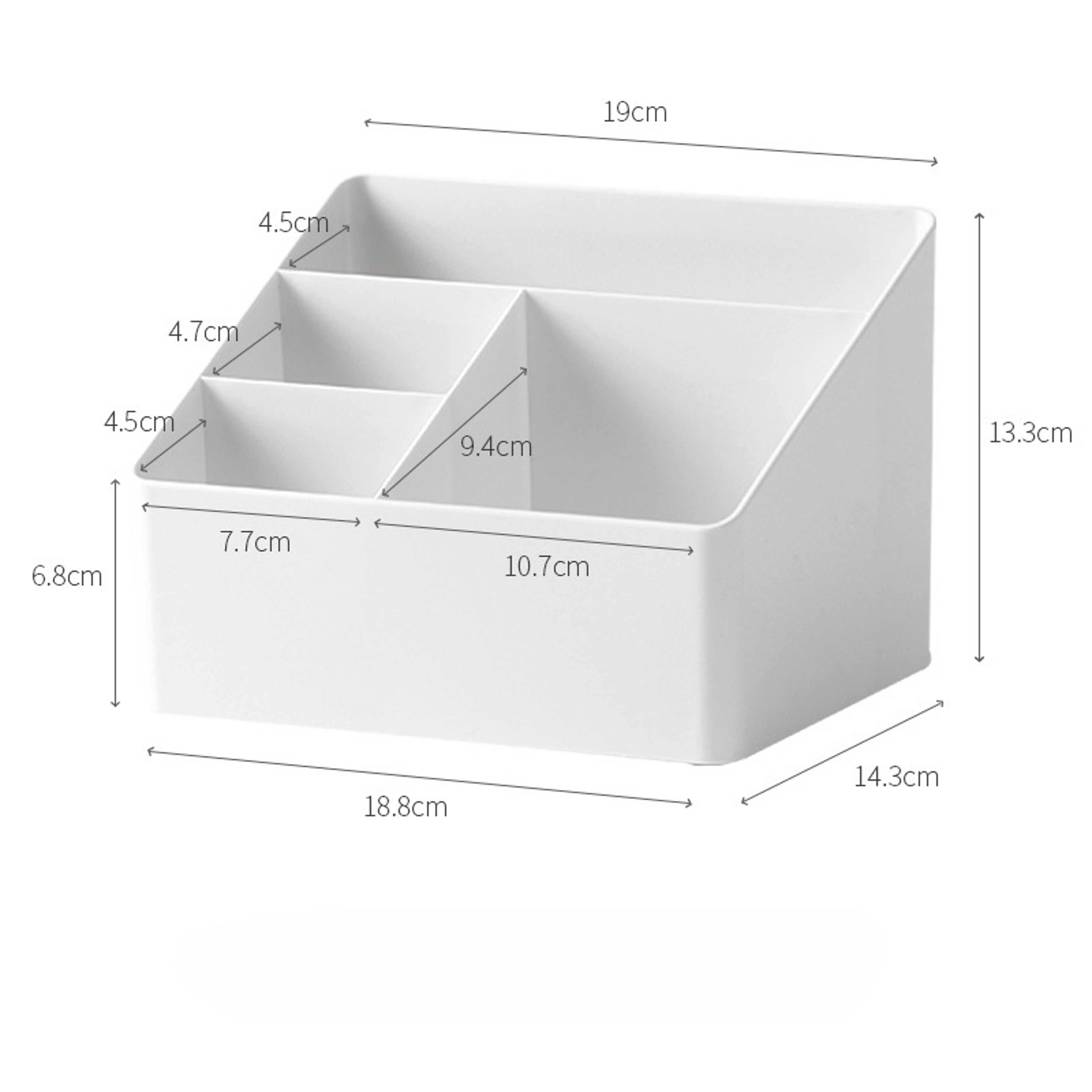 Multifunctional Desktop Storage Box Home Office & Remote Control Organizer, Gift-Worthy Plastic Organizer for Cosmetic – view 8