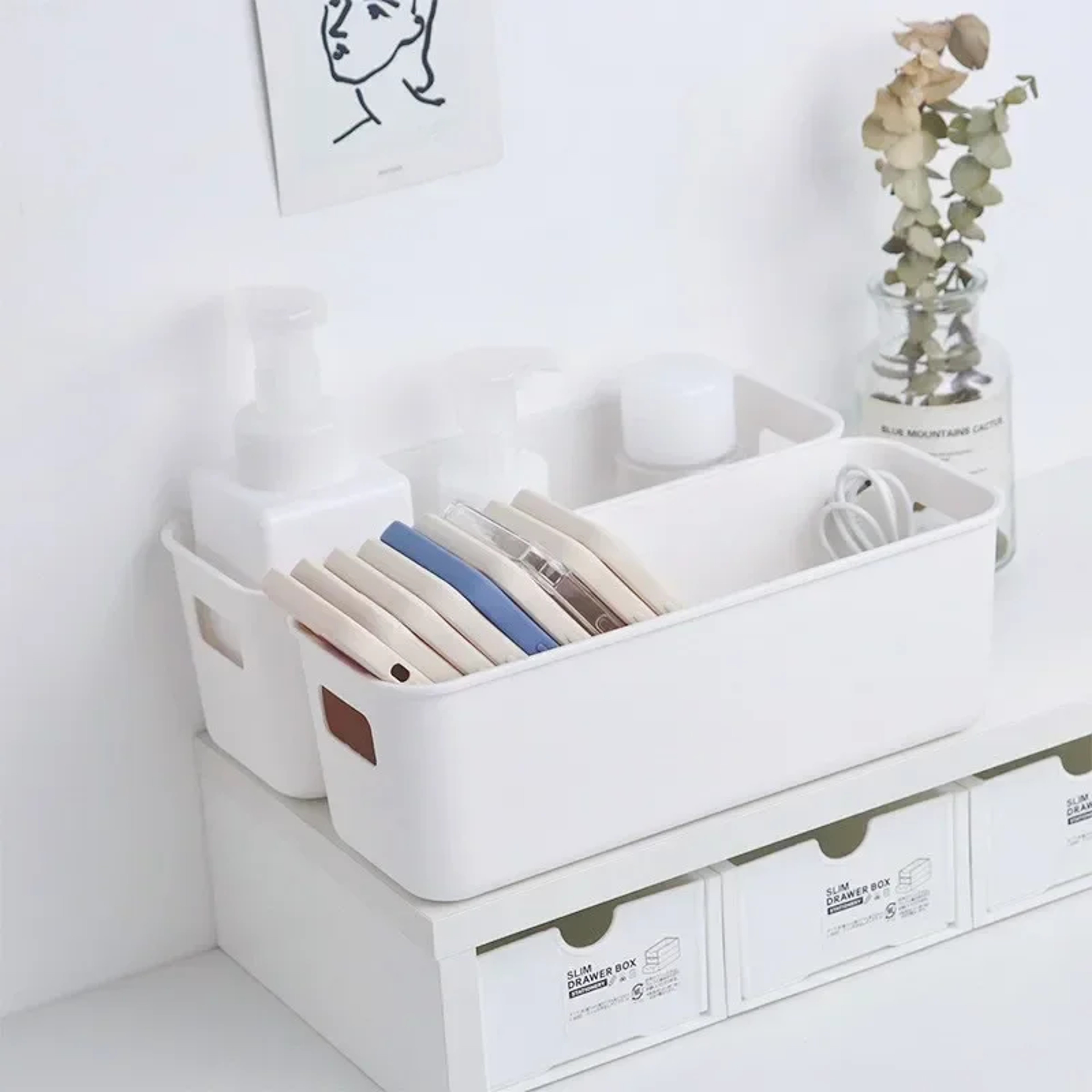 Stackable Desktop Storage Box MultiUse Organizer For Fruit Cosmetics And Sundries Large Capacity Ki 2