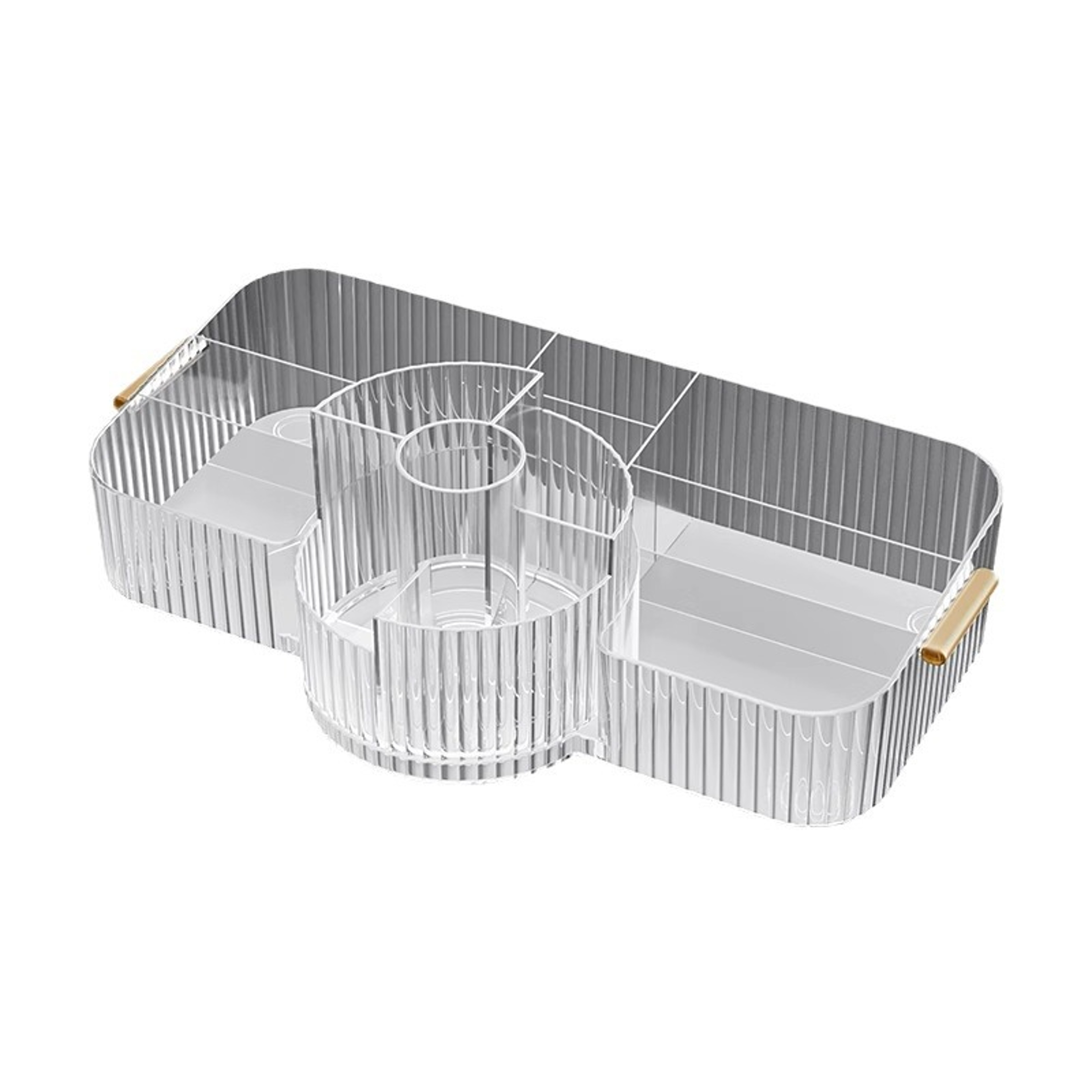 Rotating Acrylic Cosmetics Storage Box Large Capacity Organizer for Makeup Brushes & Lipstick – view 6
