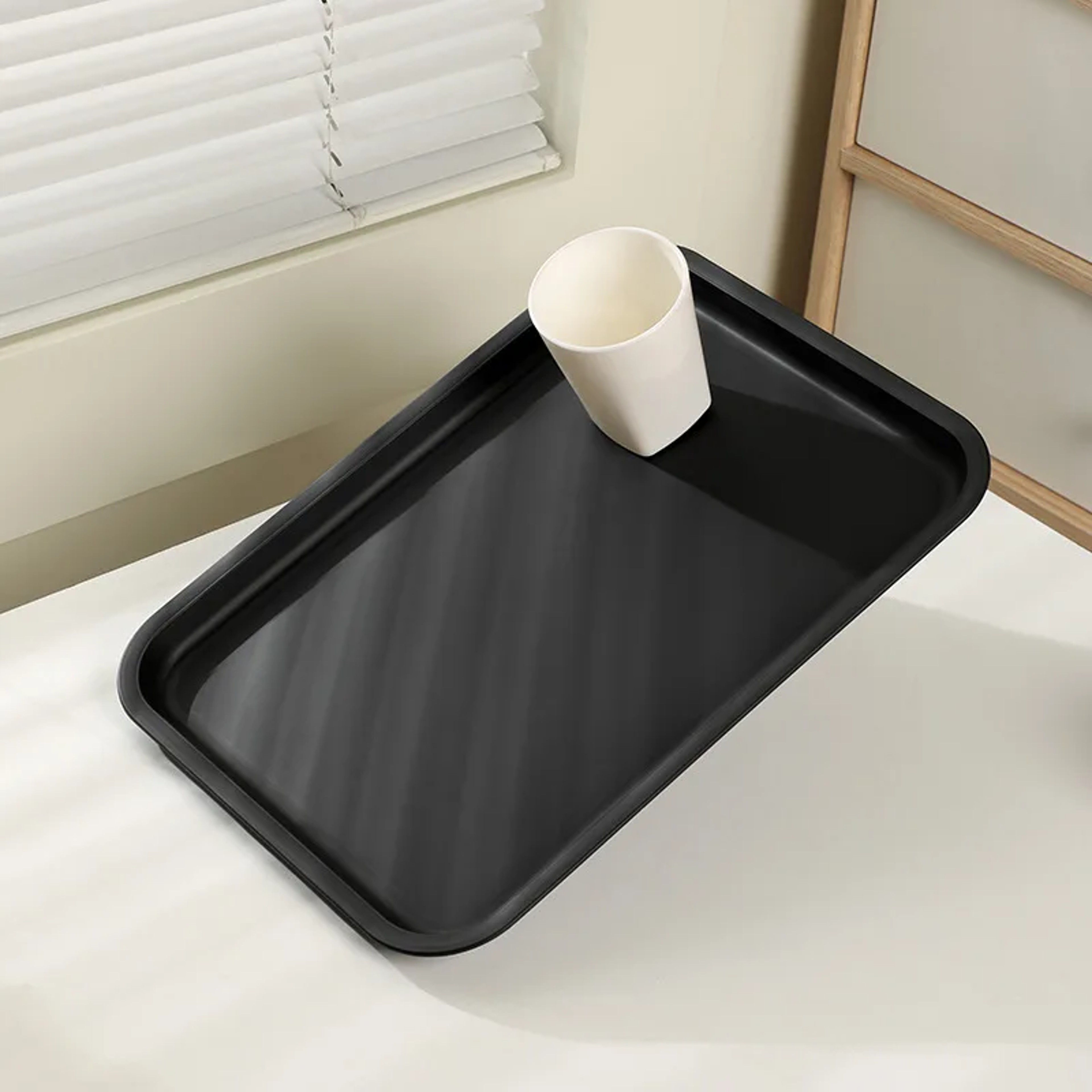 Non-Slip Melamine Serving Tray for Restaurants & Tea Service – view 6