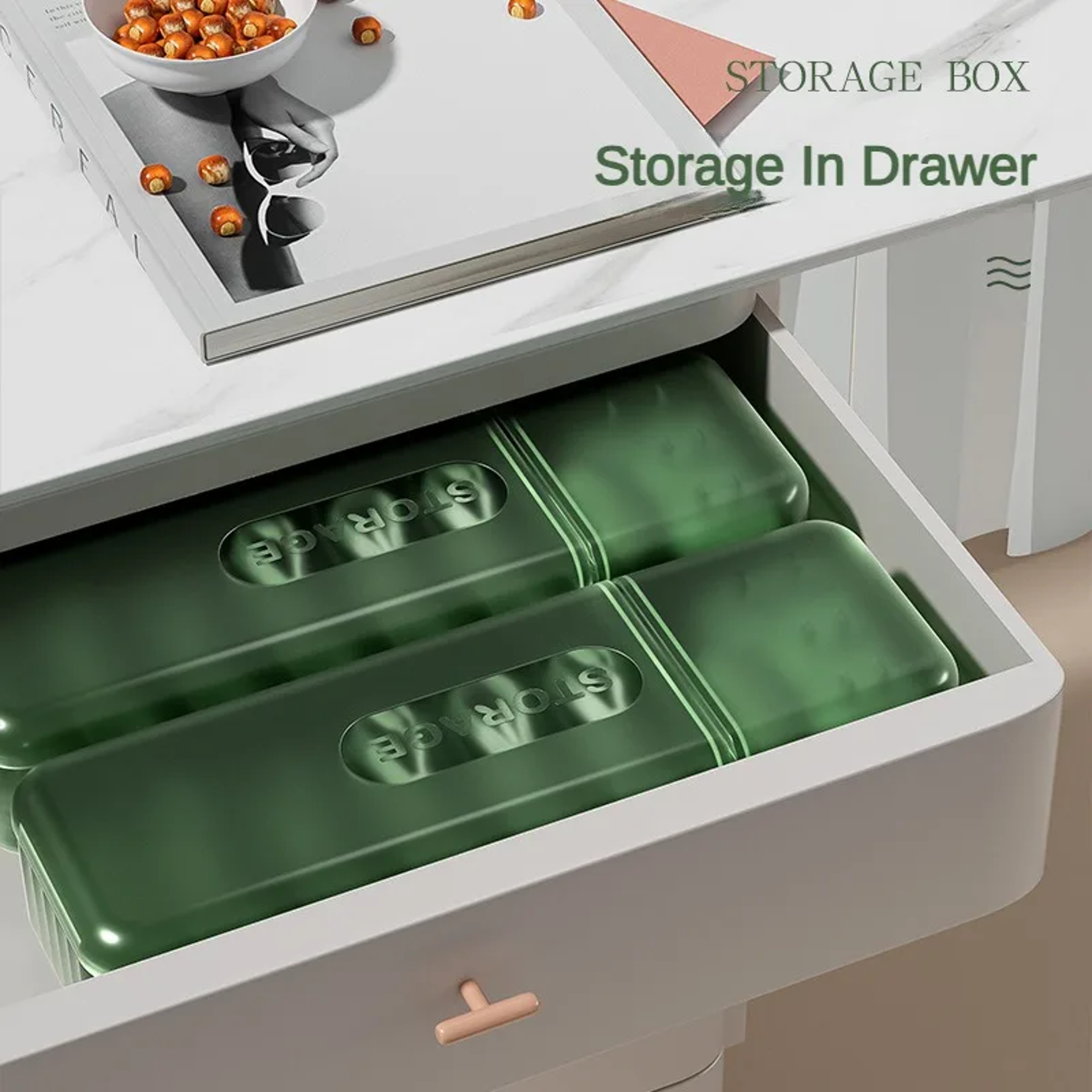 Cable Storage Box Organizer with Compartments Reusable Data Cable Storage Case for Home or Travel – view 5