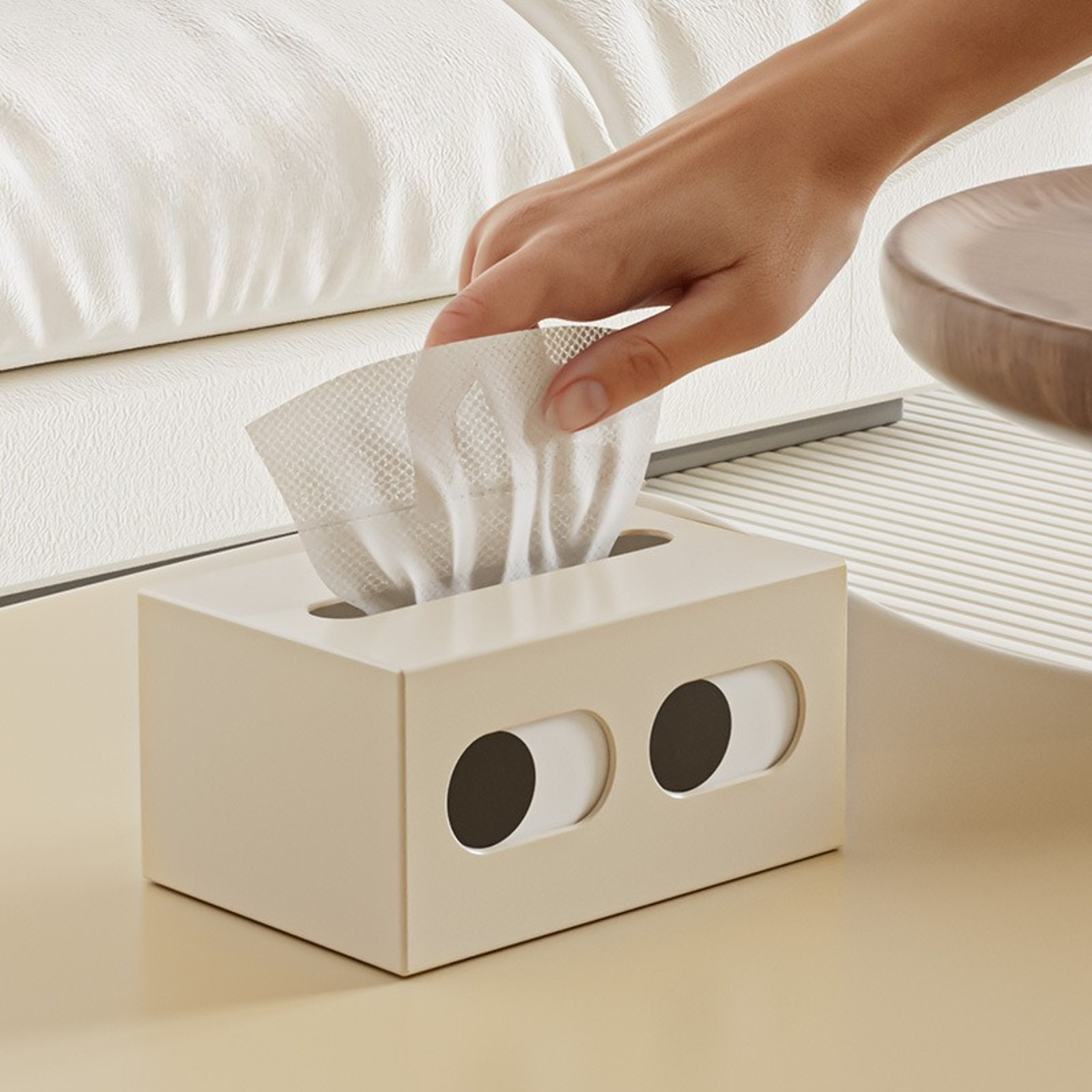 Elegant Tissue Box Case Solid Storage Box For Home Table Decoration 1