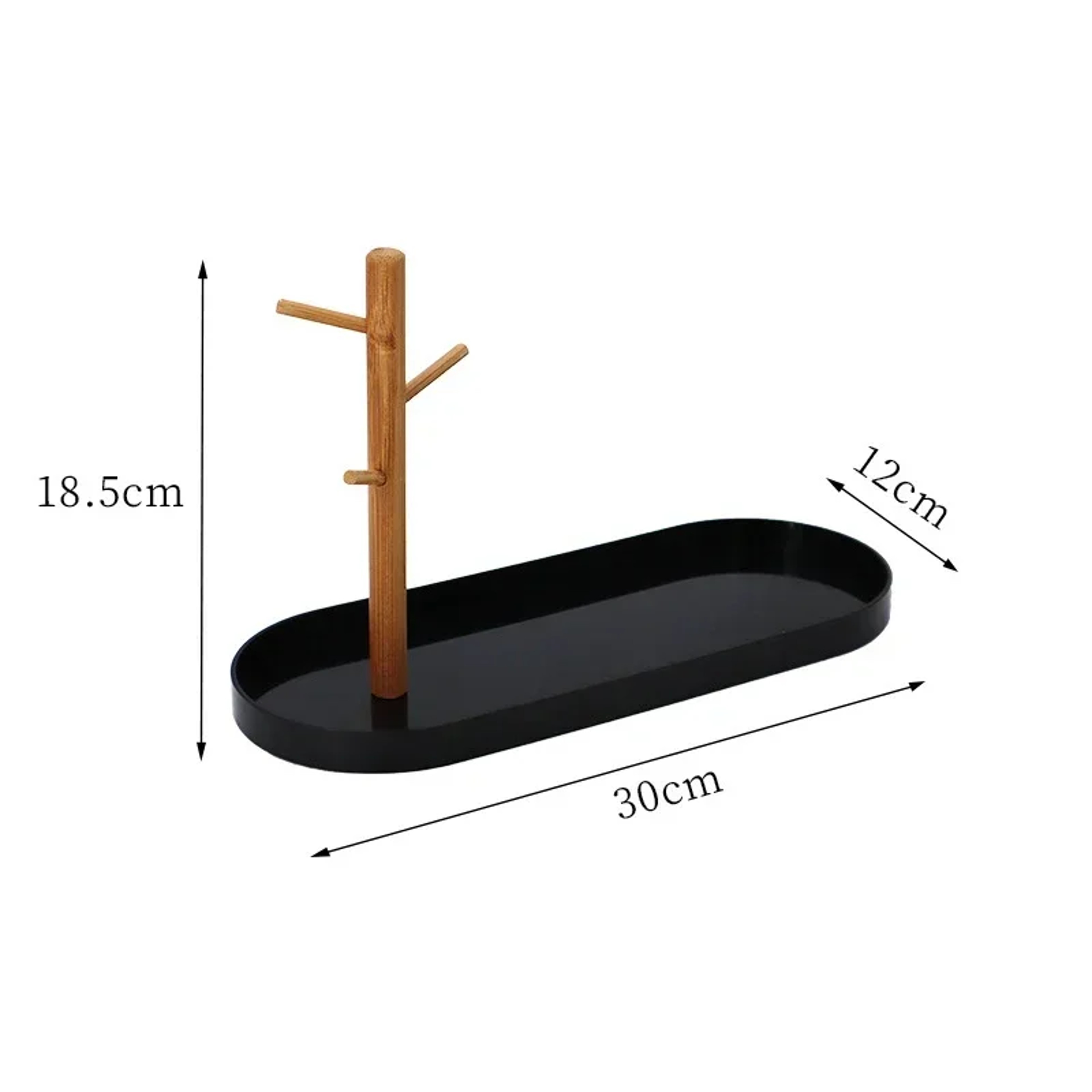 Nordic Bamboo Tree Branch Storage Tray Elegant Jewelry Display  Key Hanger For Living Room  Desktop 8