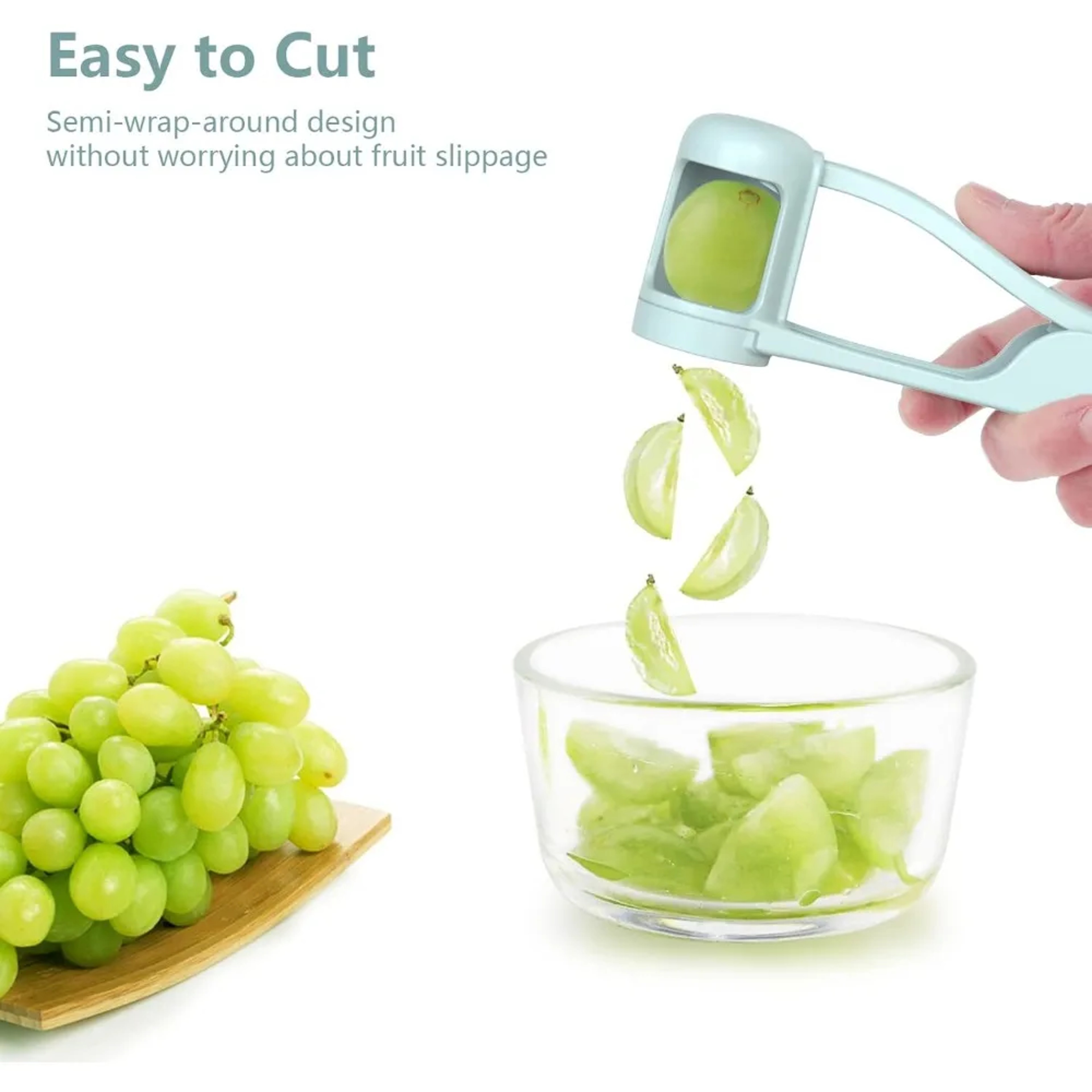 Stainless Steel Grape Slicer MultiPurpose Fruit  Vegetable Cutter For Salad Prep Ideal For Tomatoes 1