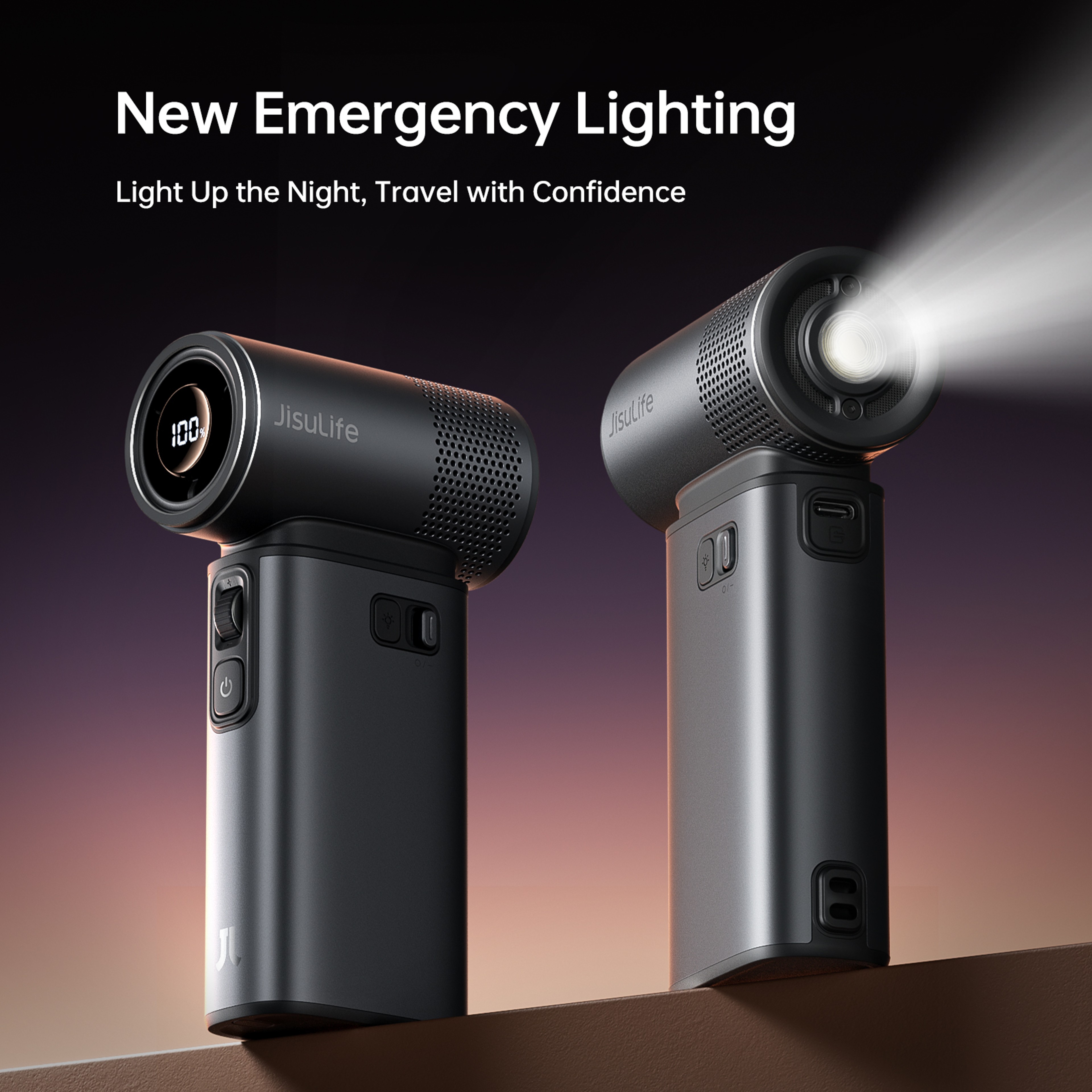 Handheld Turbo Jet Fan Ultra Powerful High Speeds Rechargeable Battery  LED Display For Outdoor Adv 0
