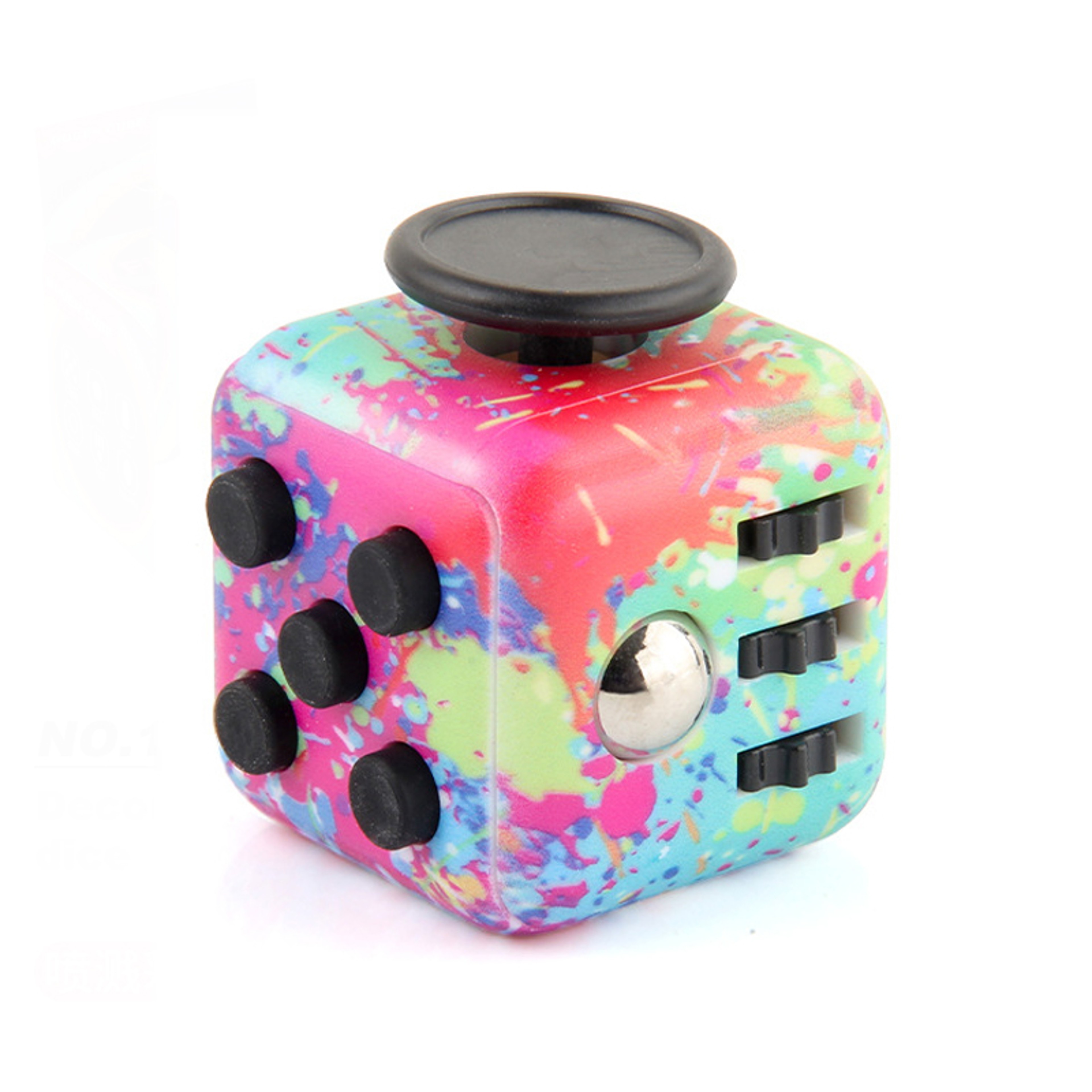 Rainbow Stress Relief Cube Sided Fidget Toy For Anxiety ADHD Autism OCD Sensory Desk Toy For Kids   10