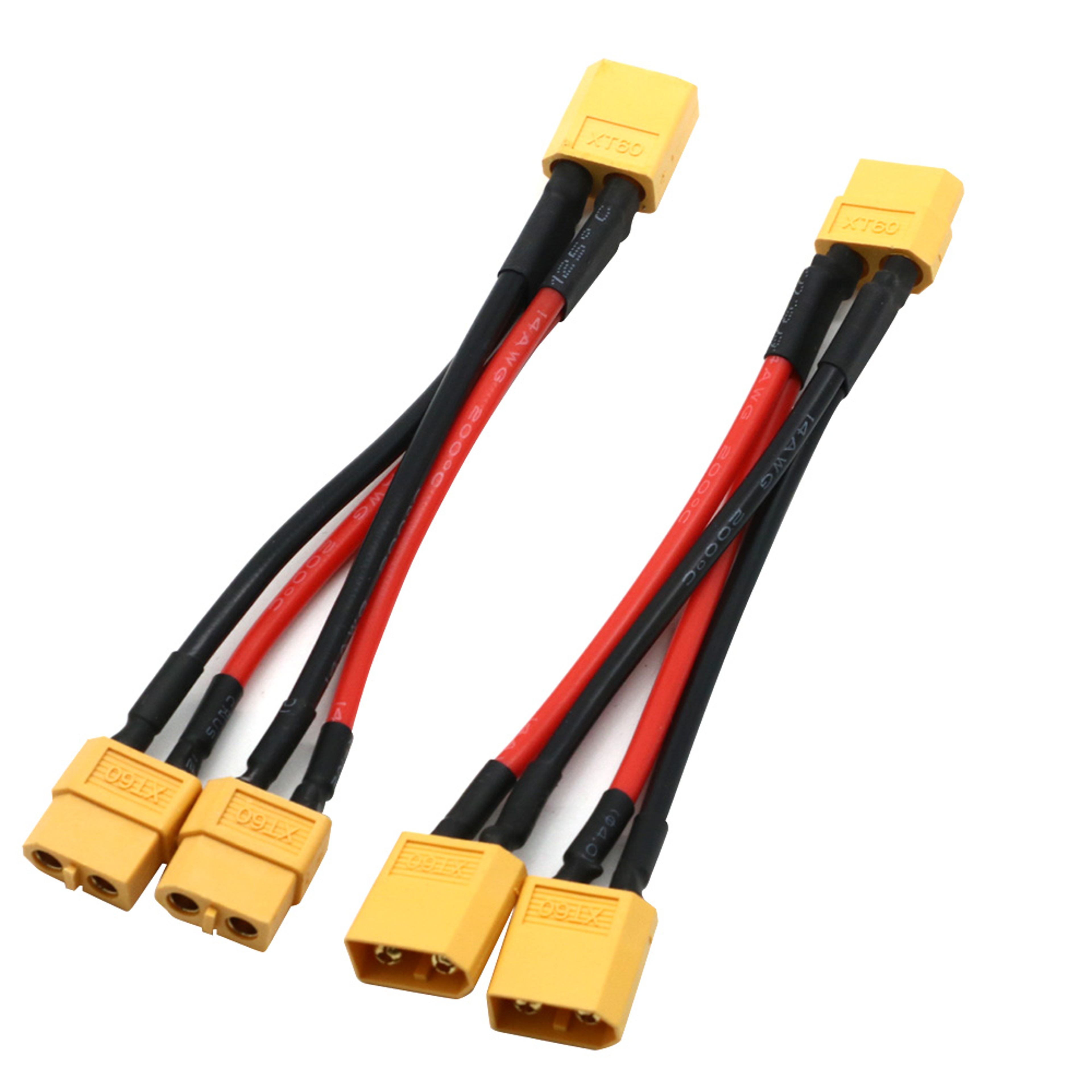 Parallel Battery Connector Y Splitter Dual Extension Silicone Wire for RC Battery ESC – view 3