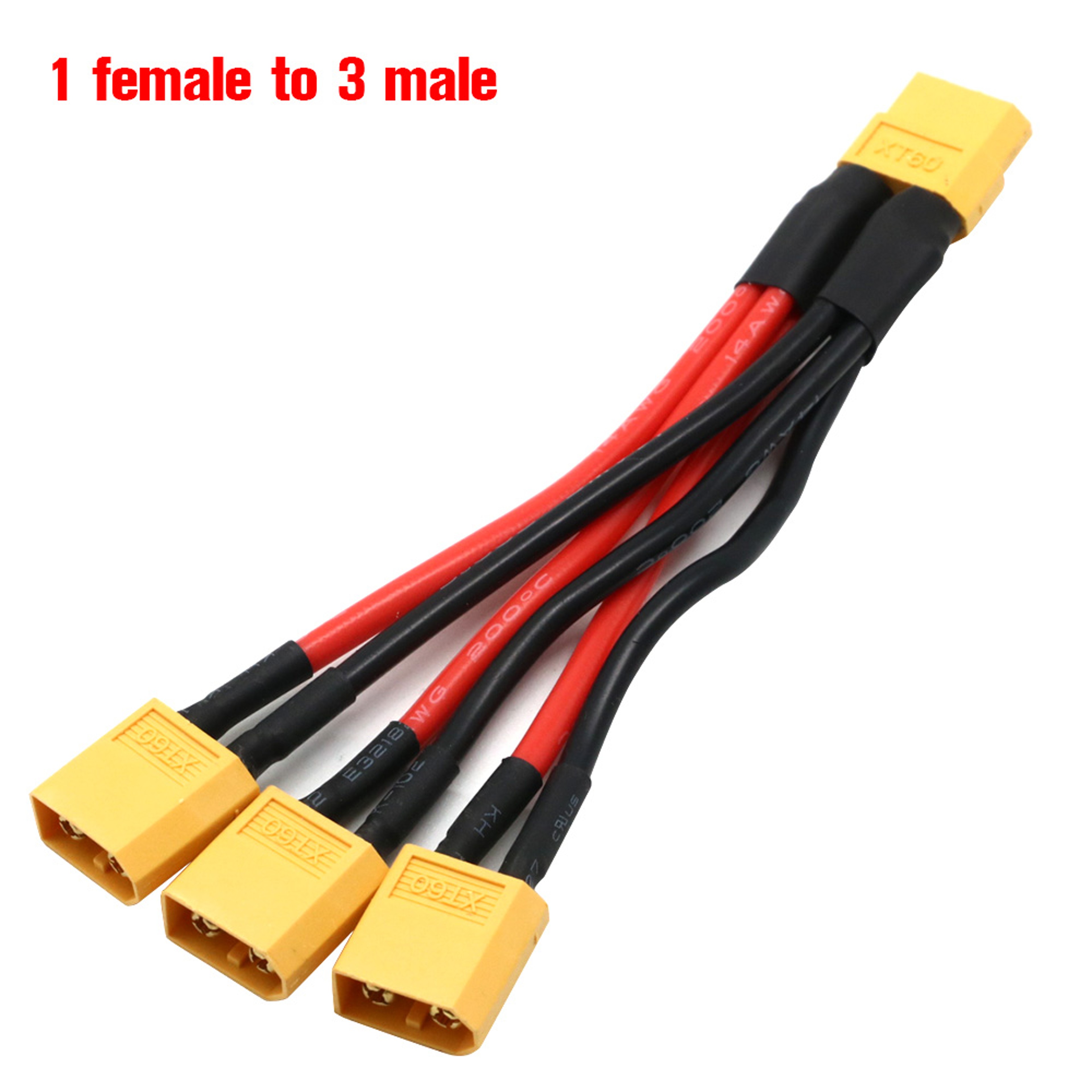 Parallel Battery Connector Y Splitter Dual Extension Silicone Wire for RC Battery ESC – view 9
