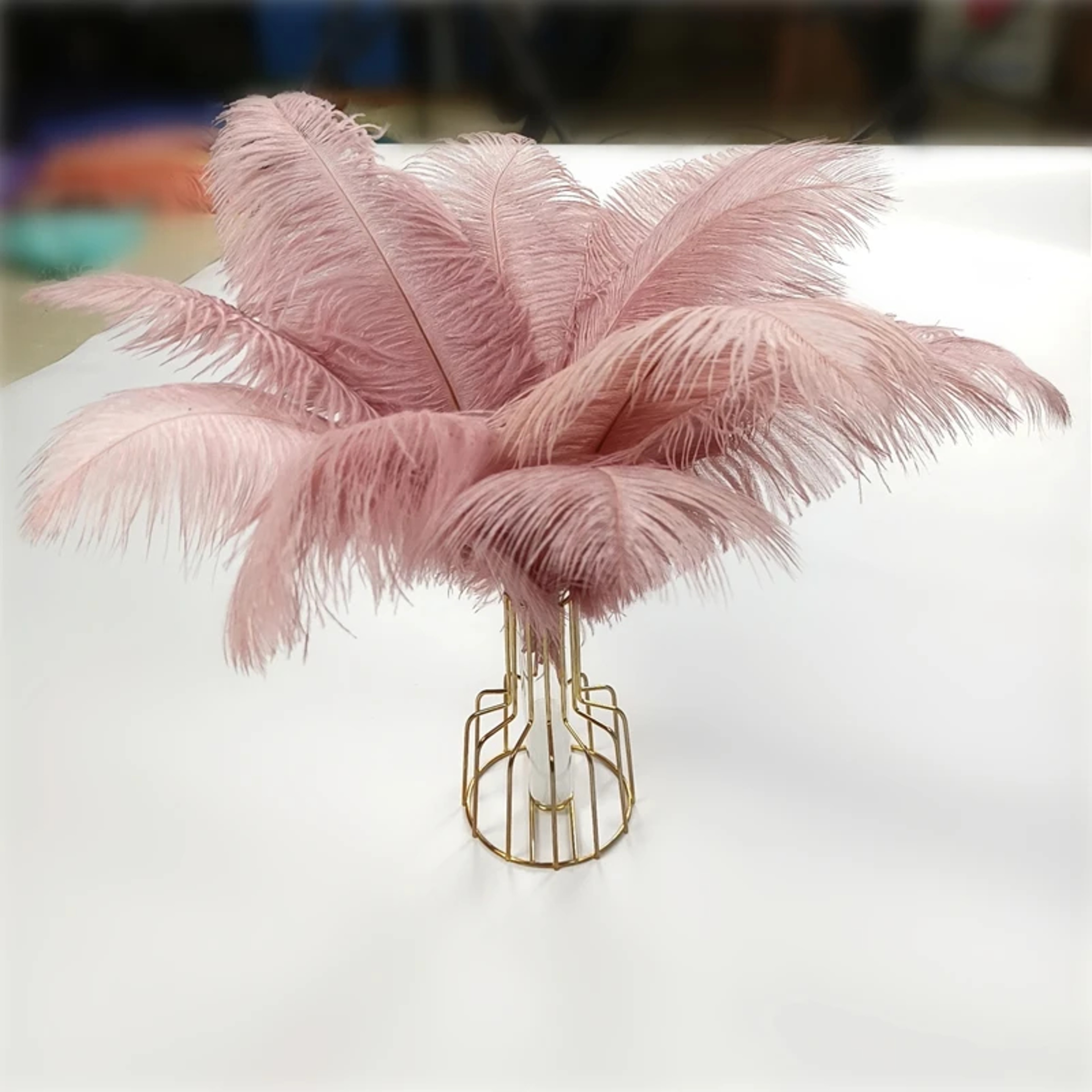 Colored Ostrich Feathers For Crafts Wedding  Event Decoration Handicraft Accessories For Table Cent 1