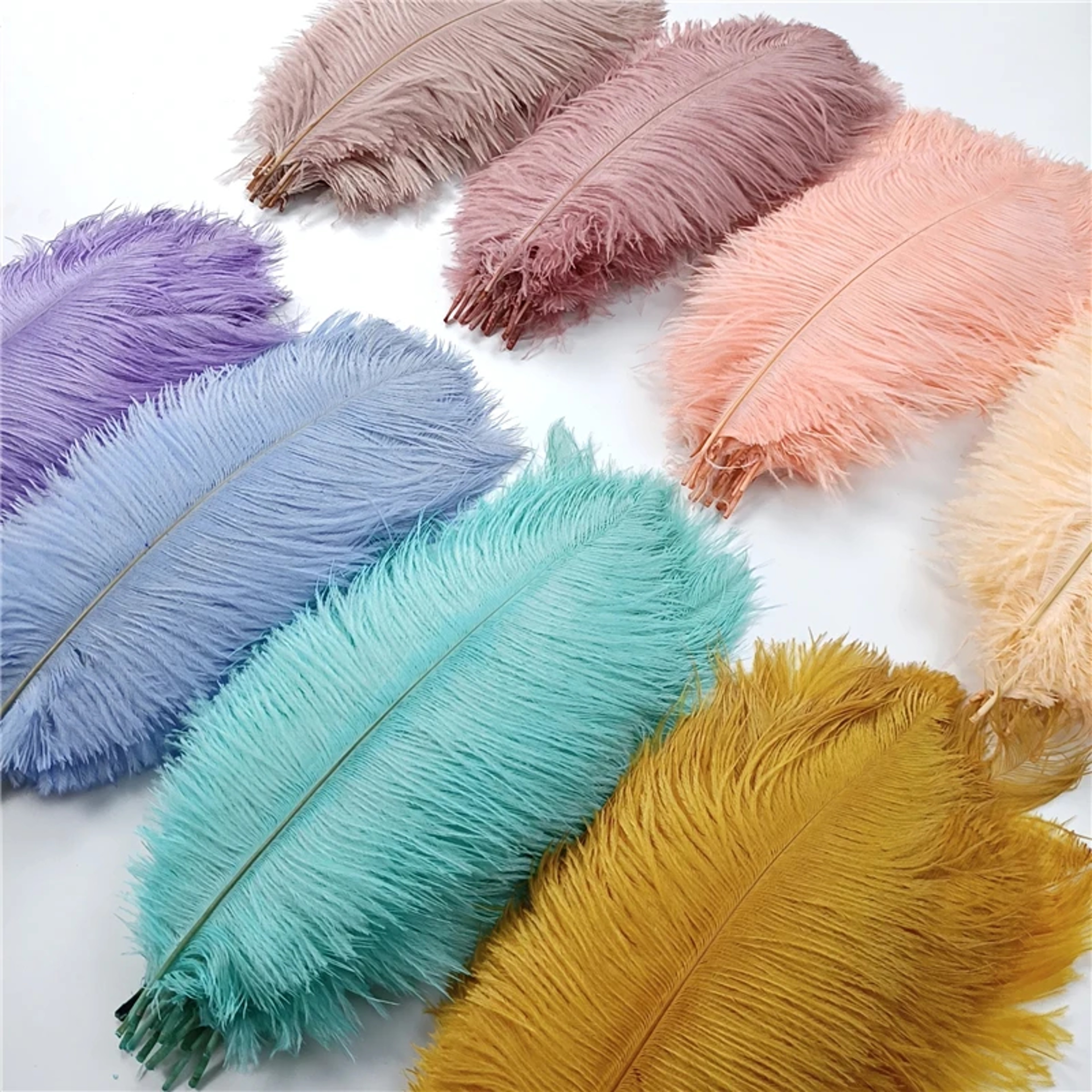 Colored Ostrich Feathers For Crafts Wedding  Event Decoration Handicraft Accessories For Table Cent 3