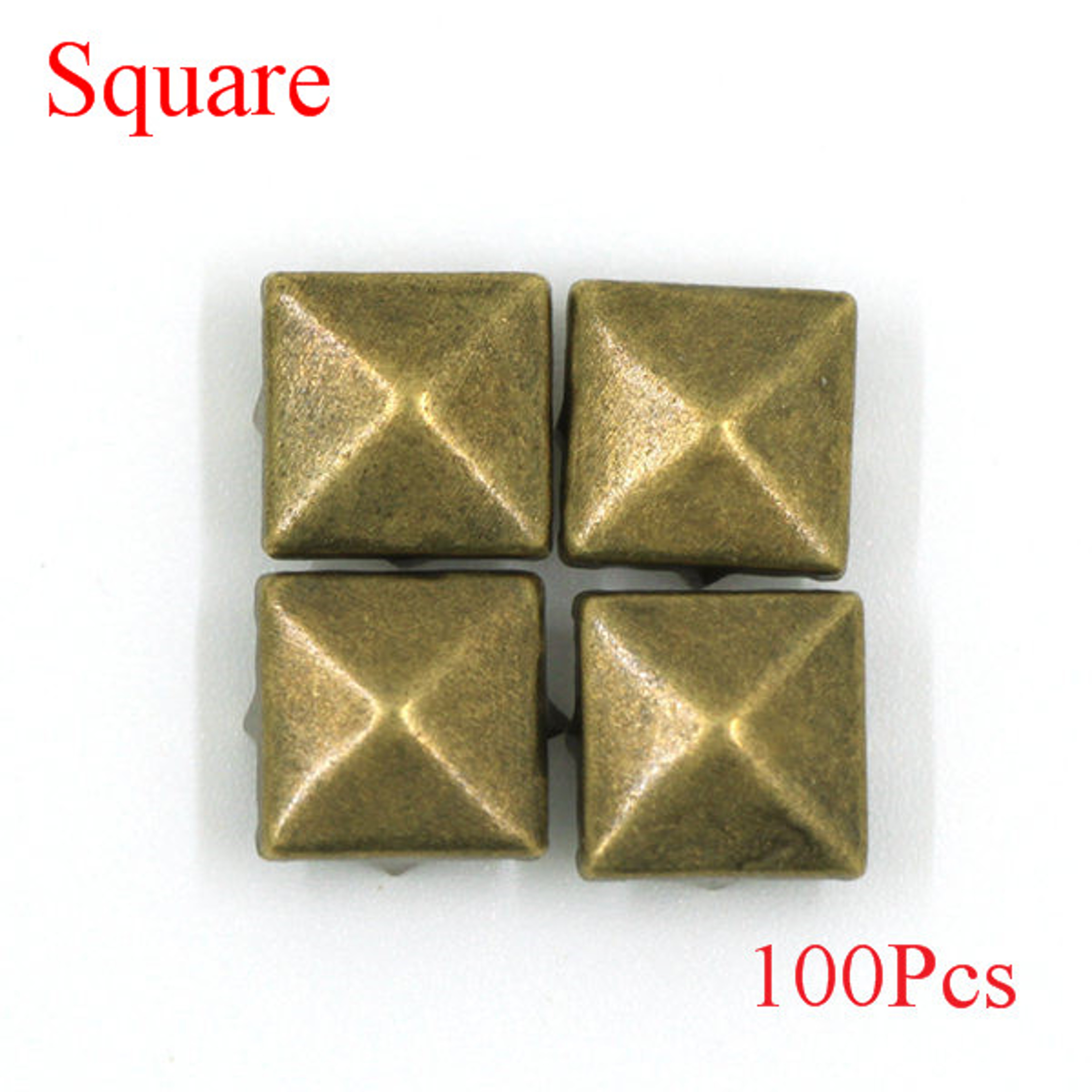 Metal Spikes Square Studs Rivets For Leather Craft Clothes Shoes  Bracelets 7