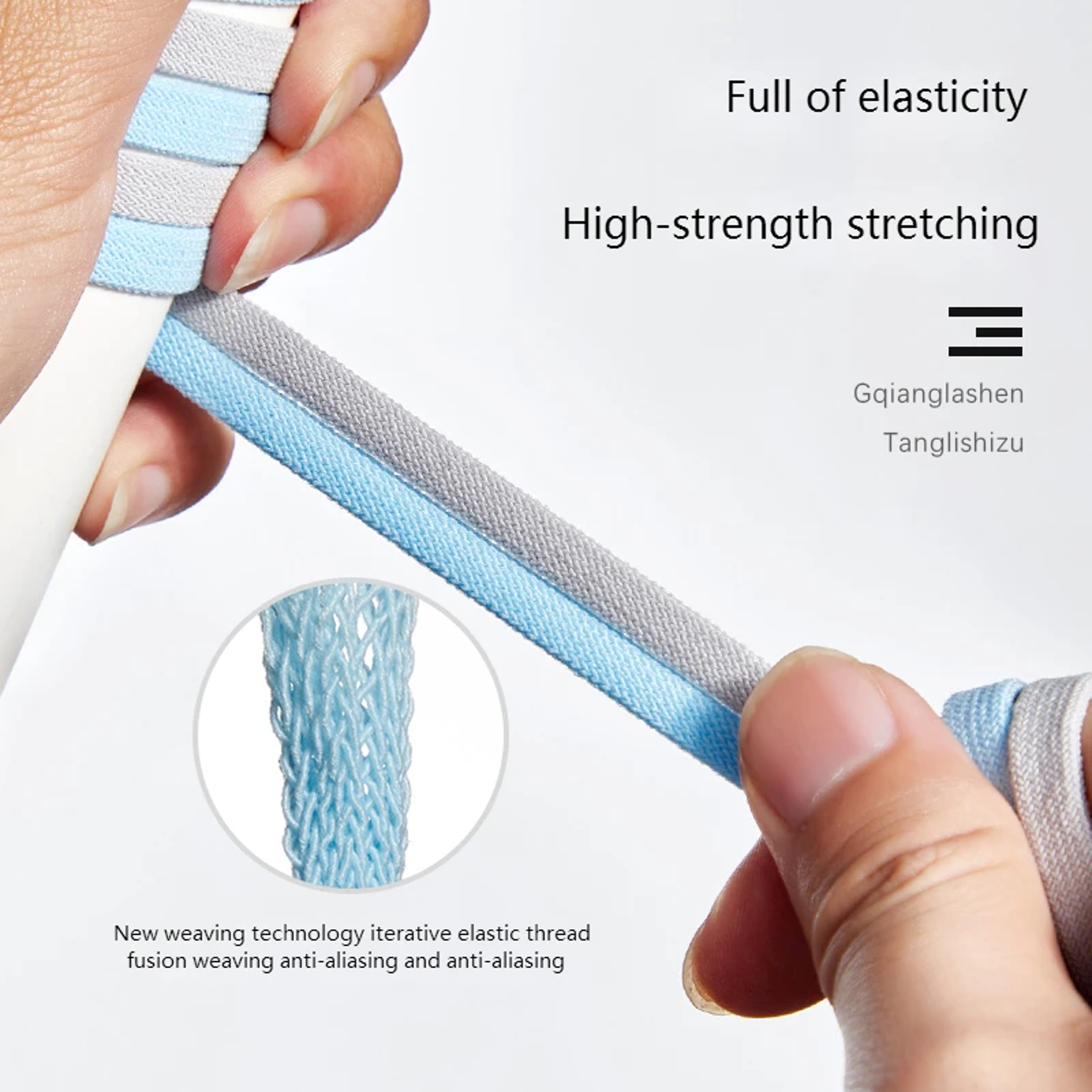 Flat Elastic NoTie Shoelaces For Sneakers Quick  Easy Shoelace Clips For Kids  Adults 3