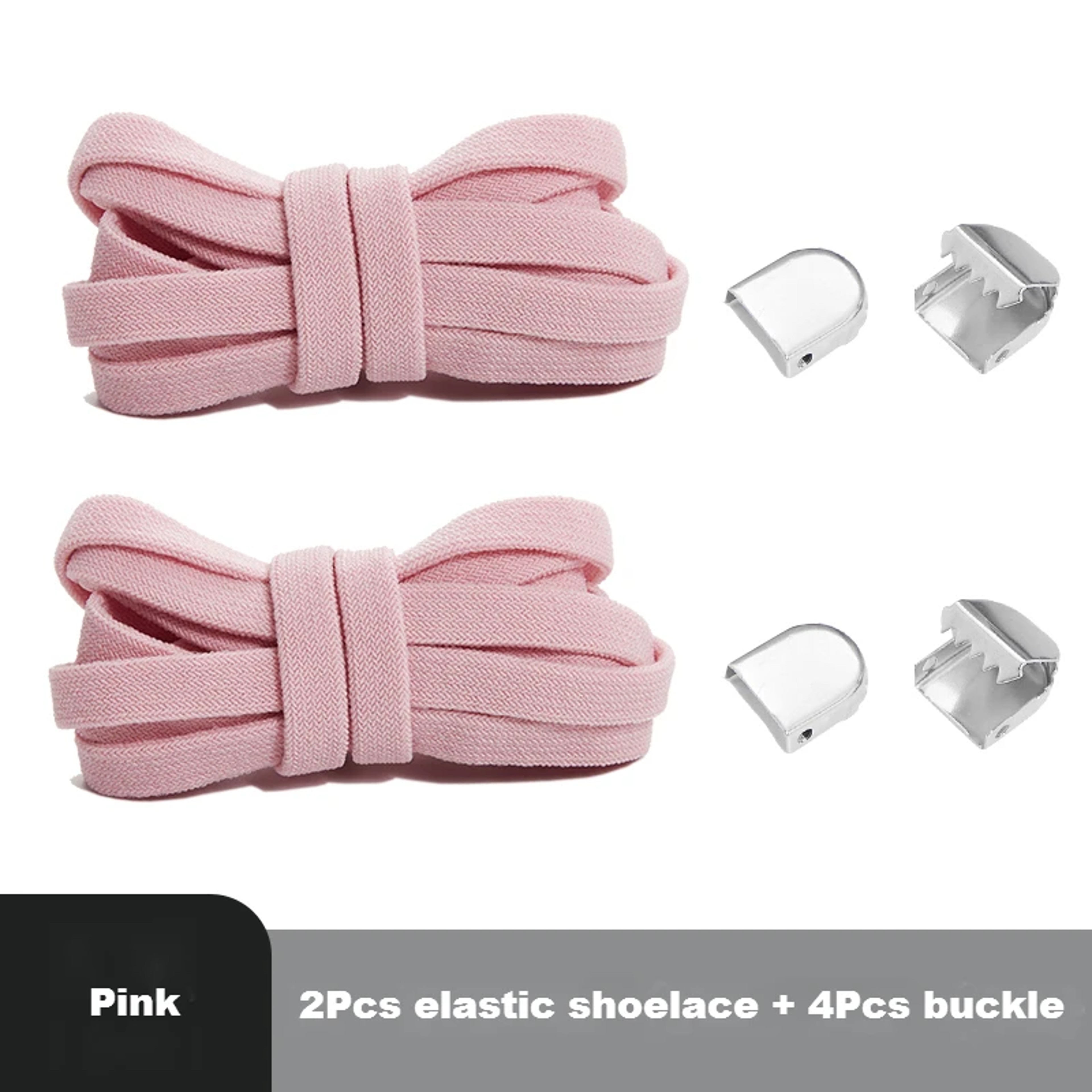 Flat Elastic NoTie Shoelaces For Sneakers Quick  Easy Shoelace Clips For Kids  Adults 8