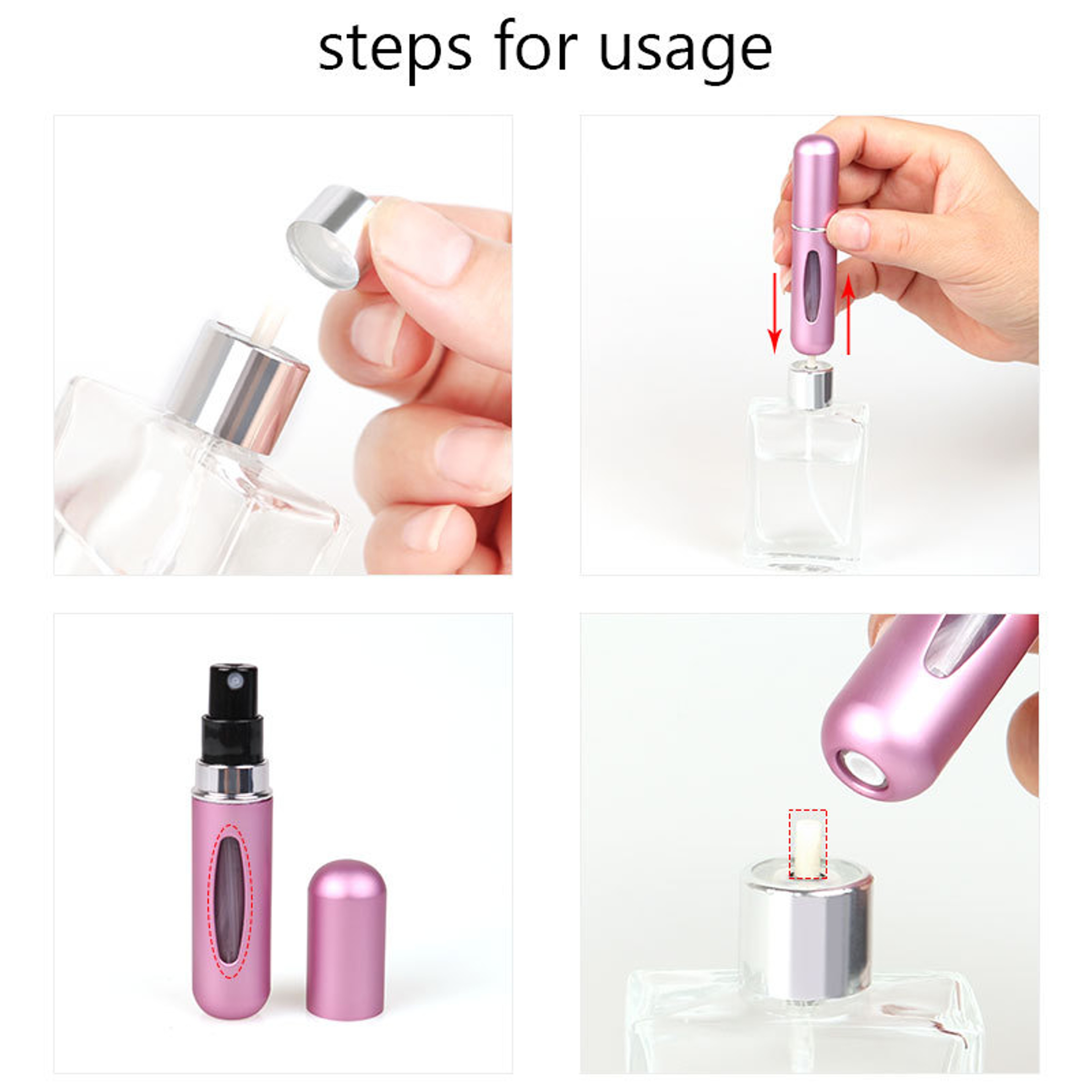 Portable Mini Refillable Perfume Spray Bottle Travel Atomizer 3