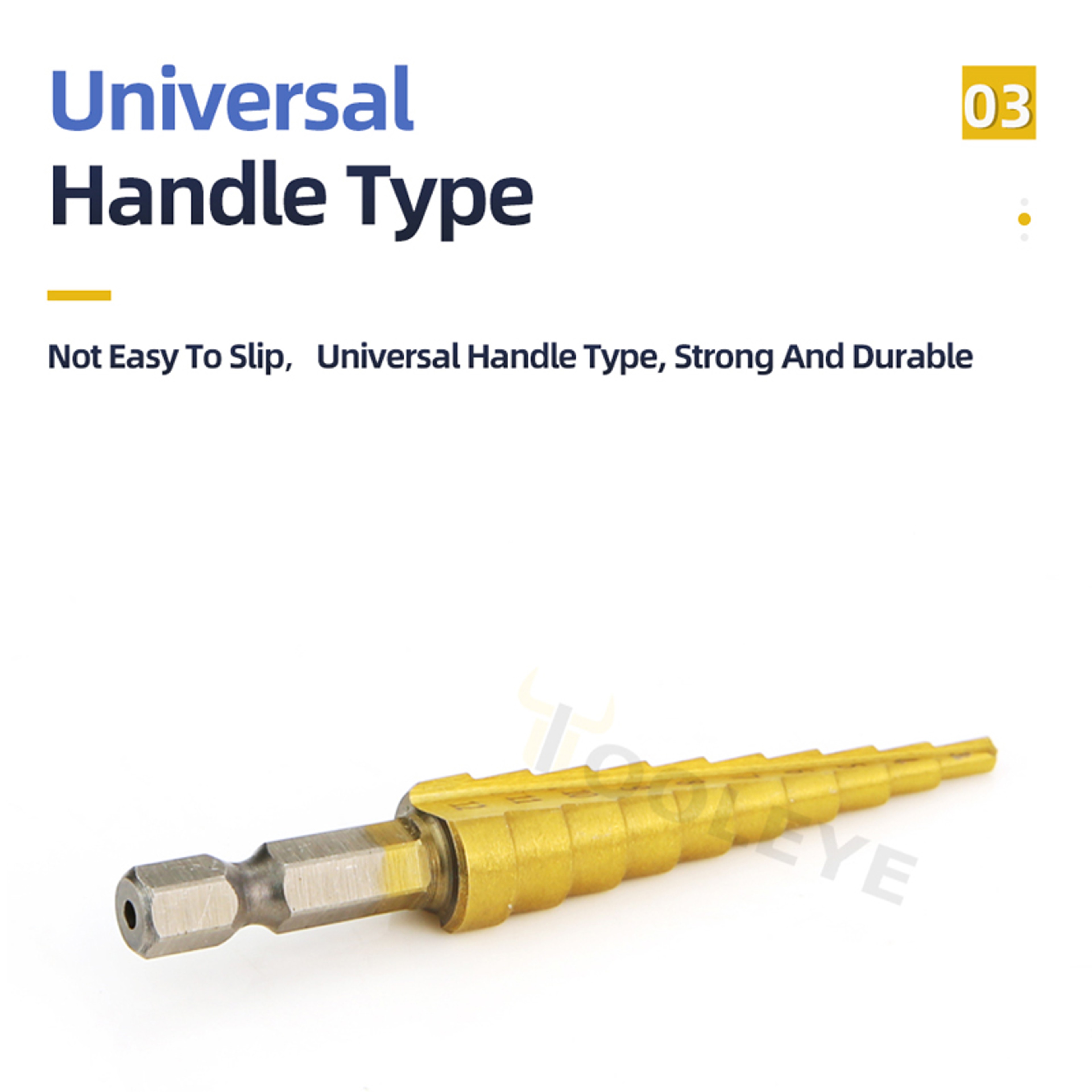 Titanium Step Drill Bit Set For Metal  Wood HighSpeed Durable Power Tool Accessory 2
