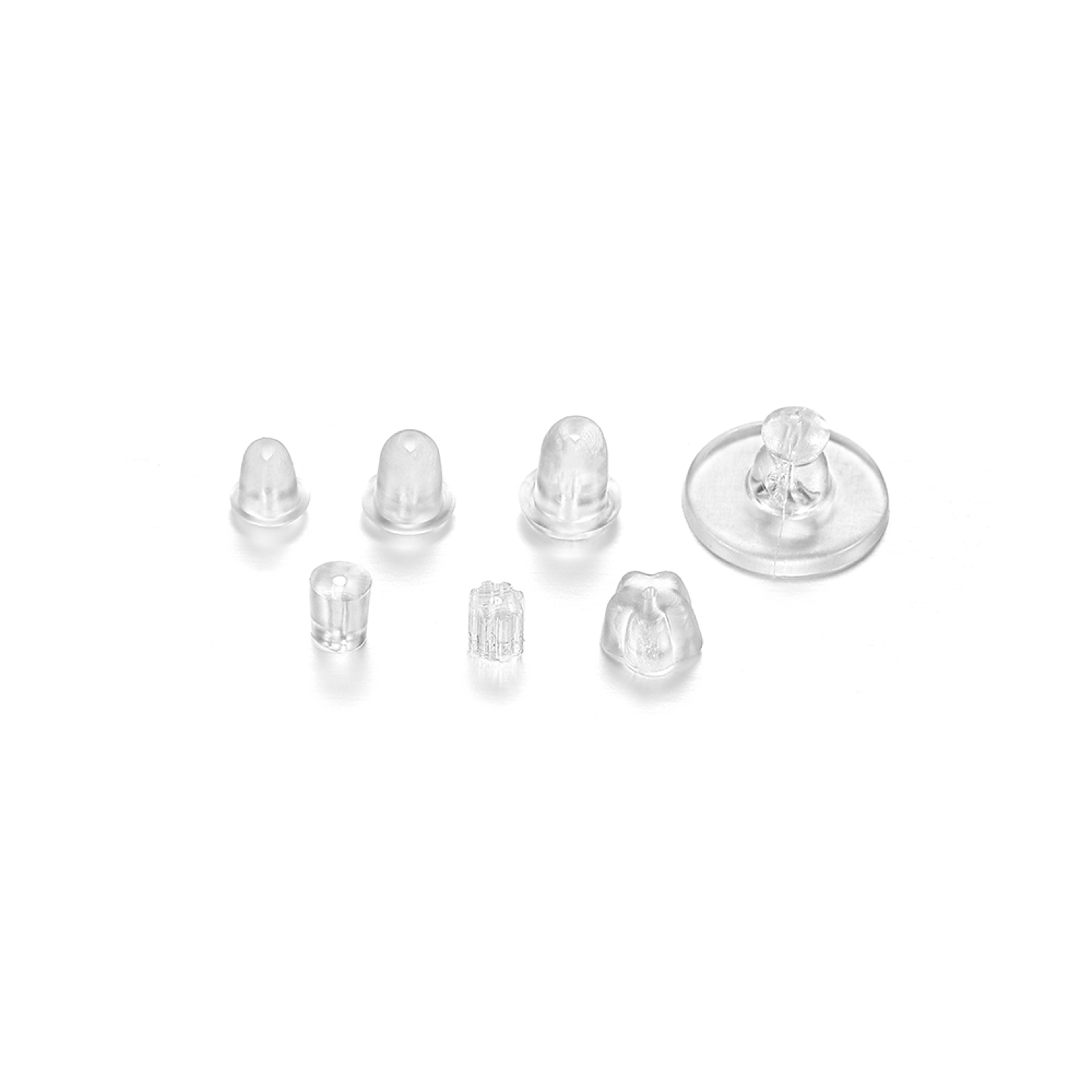 Soft Silicone Rubber Earring Back Stoppers For Stud Earrings DIY Earring Findings  Bullet Tube Ear  2