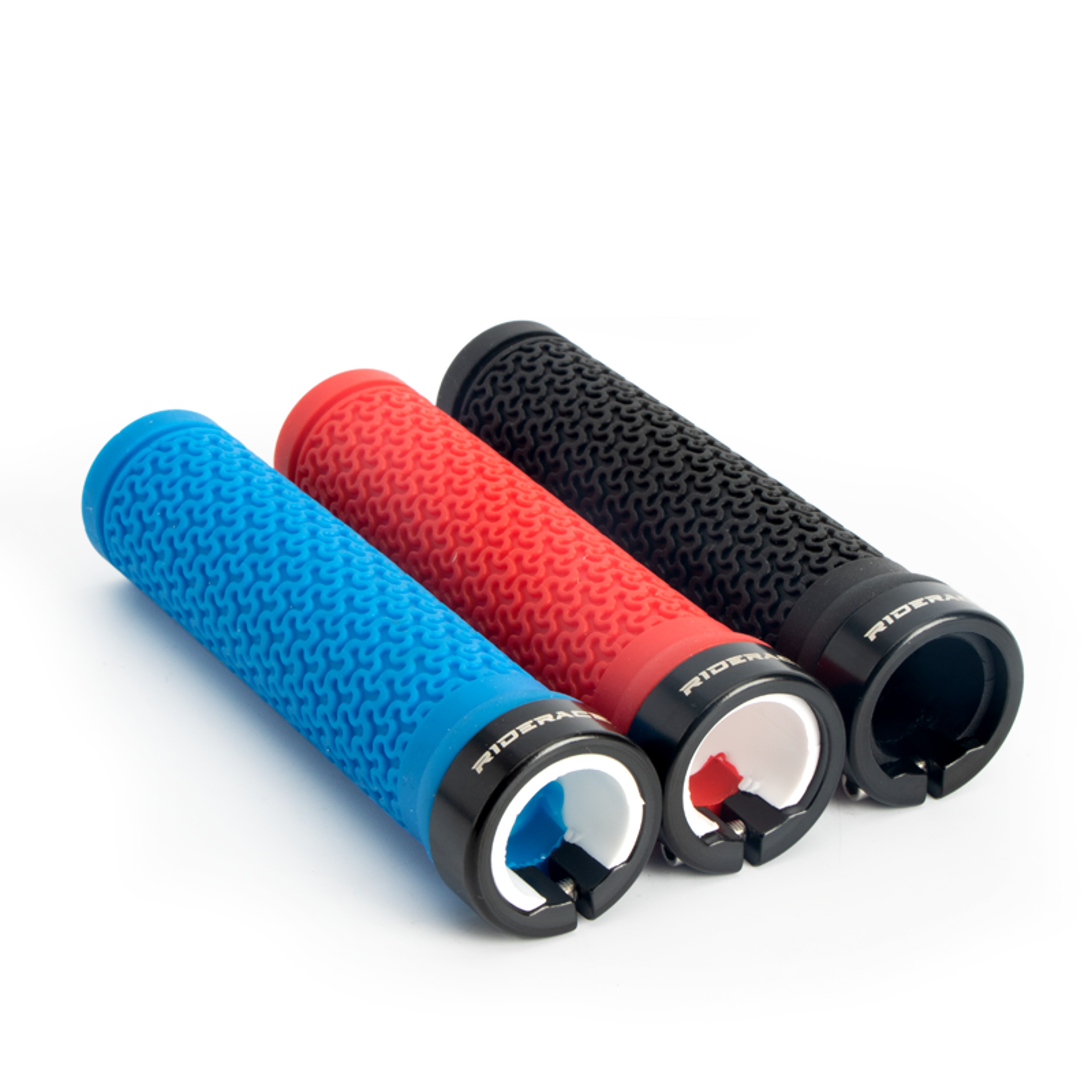 Premium MTB Bicycle Handlebar Grips Soft NonSlip Rubber Locking Cover 0