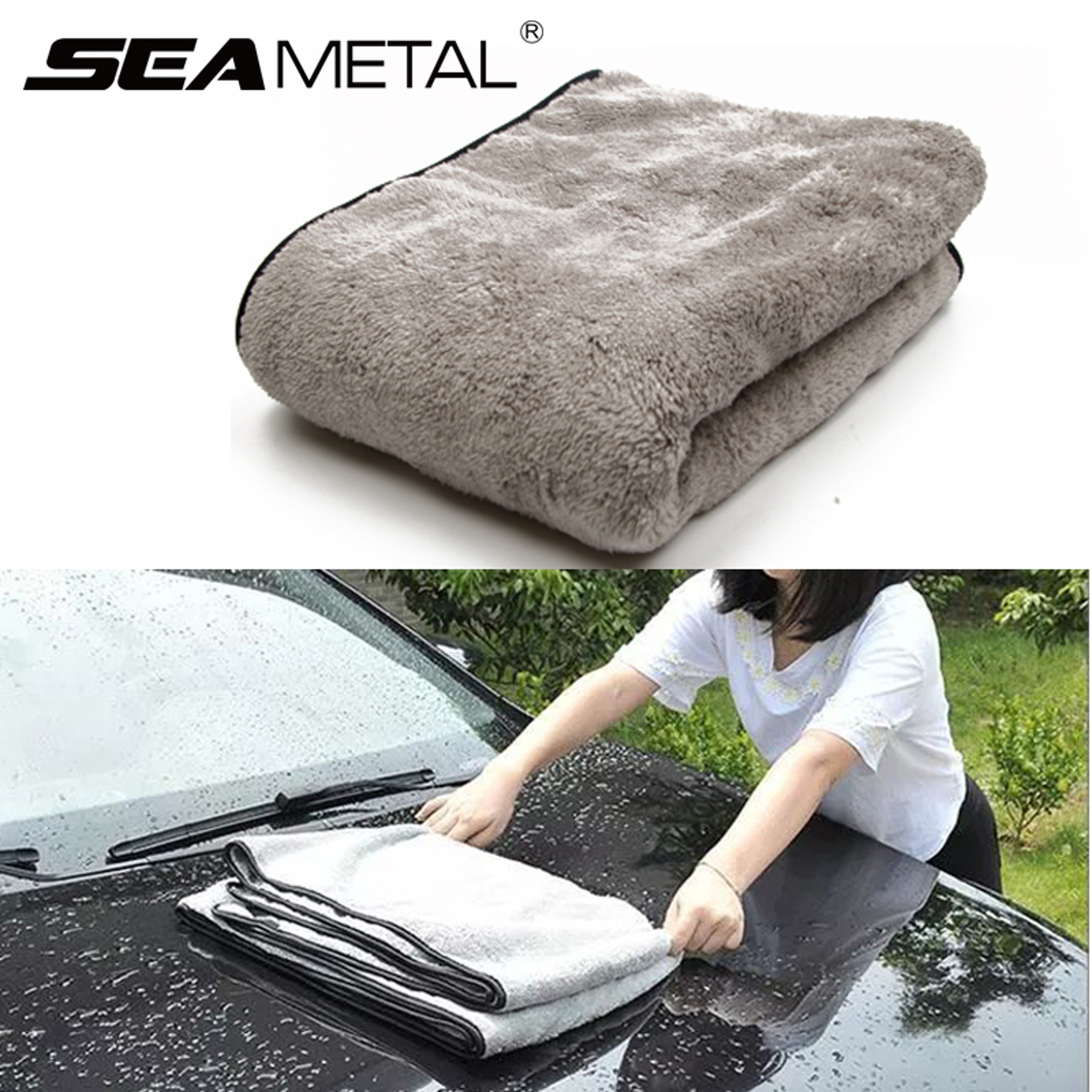 Premium Microfiber Towel for Car Wash Super Absorbent Cleaning Cloth – view 1