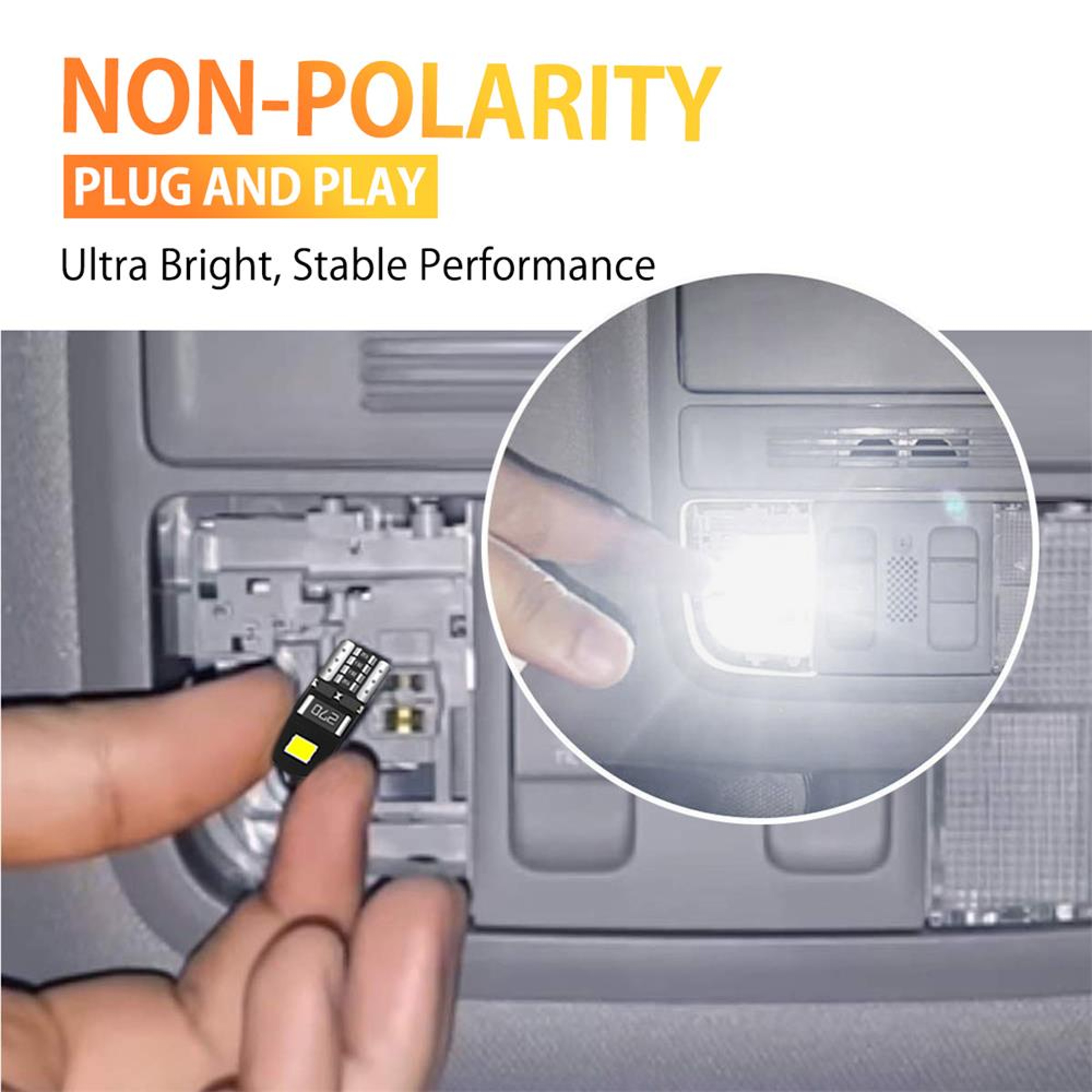 LED No Error Bulb For Car Interior  Signal Light 2