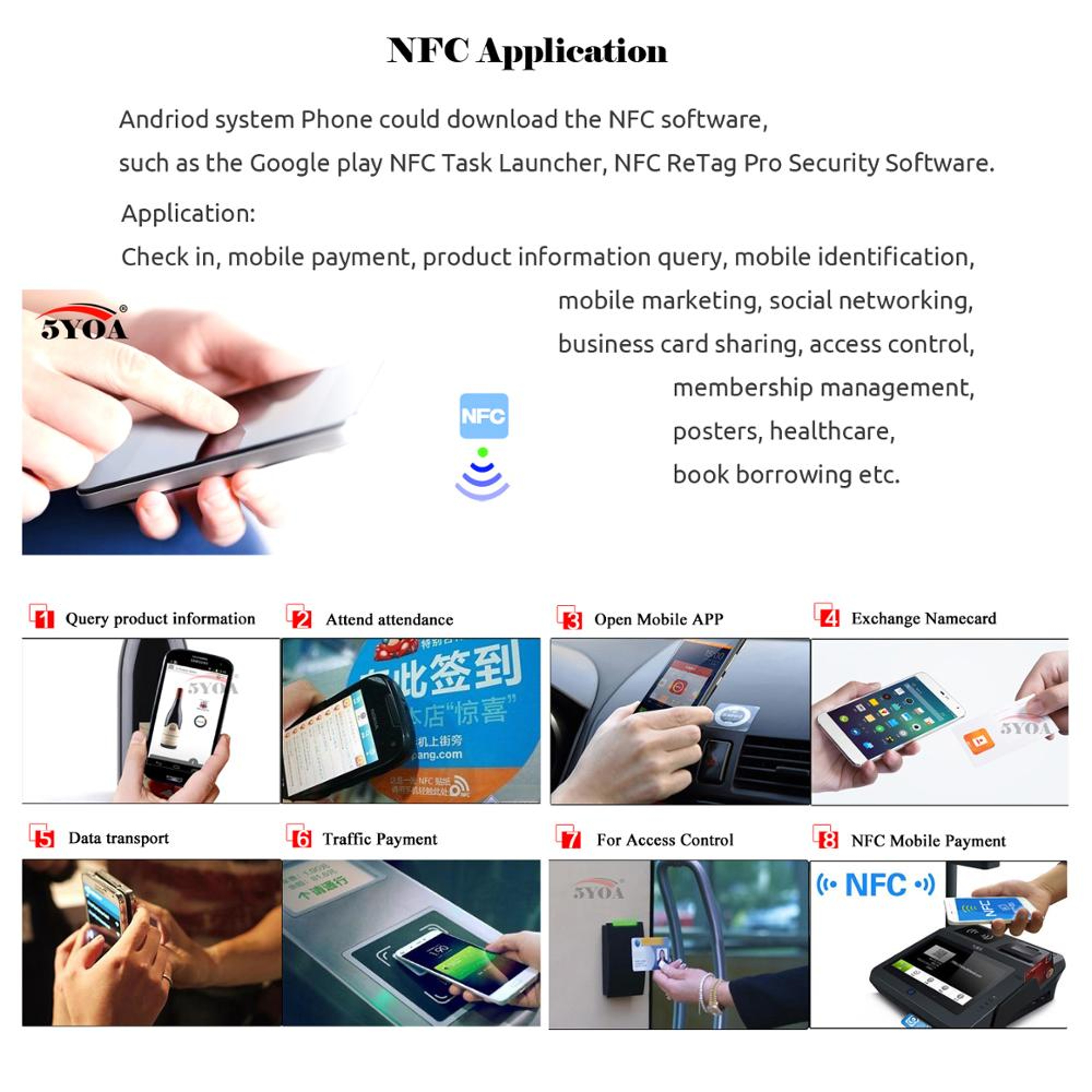 NFC Tags Stickers Durable RFID Labels For Custom Applications 1