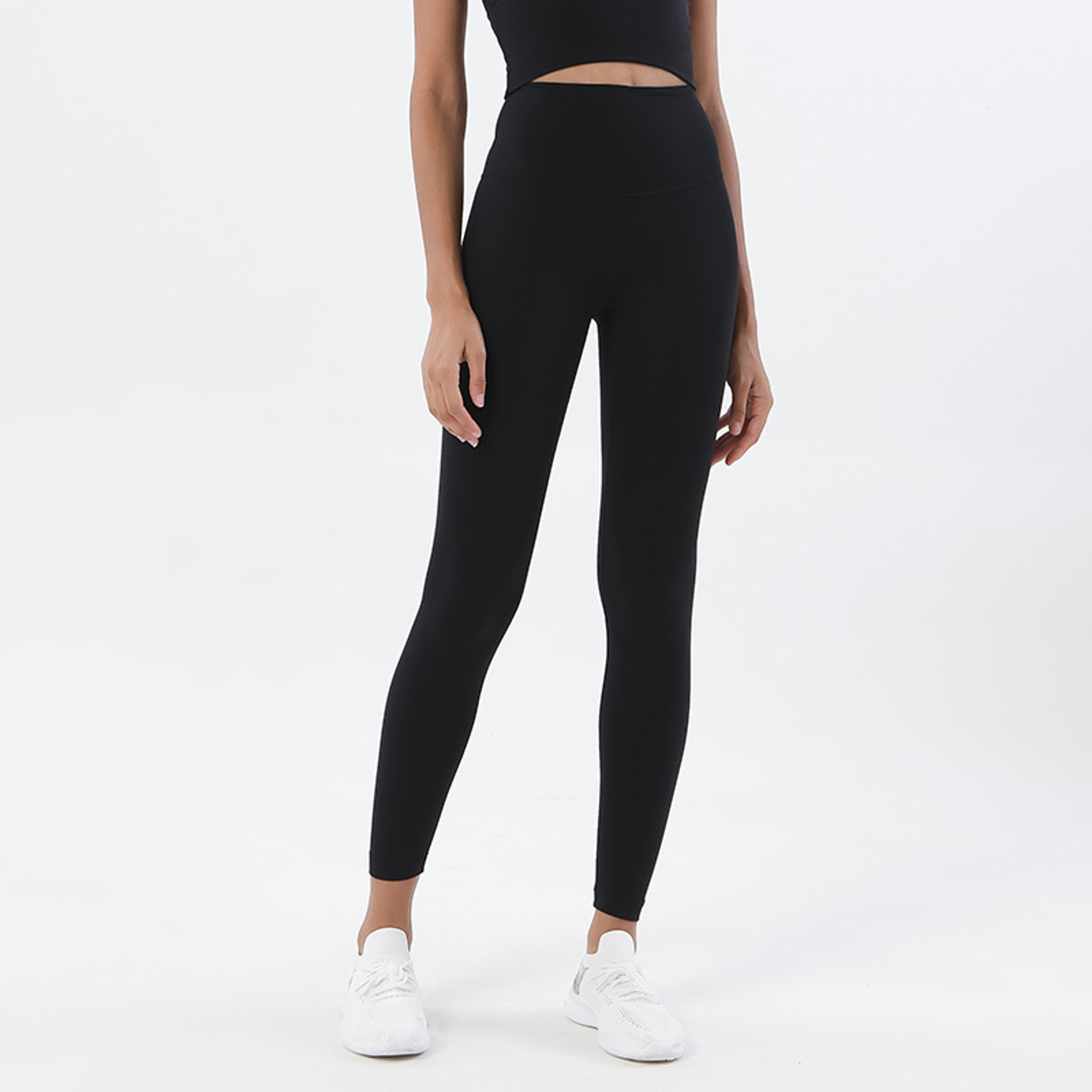High Waist Nylon Yoga Pants For Women Breathable Soft Elastic Gym Leggings For Fitness 1