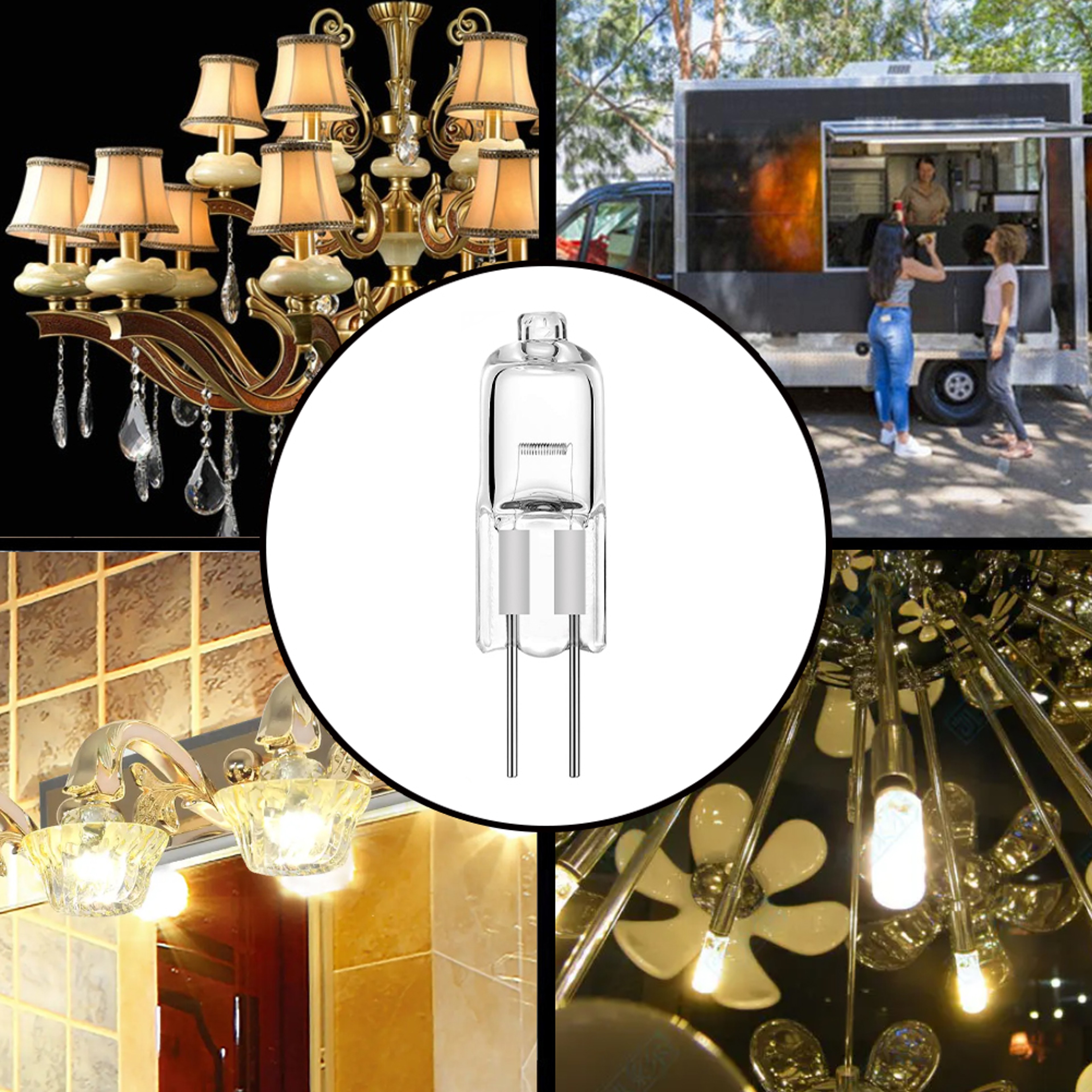 LED Halogen Bulbs Warm White Capsule Light For Home  Office Lighting Replacement 2