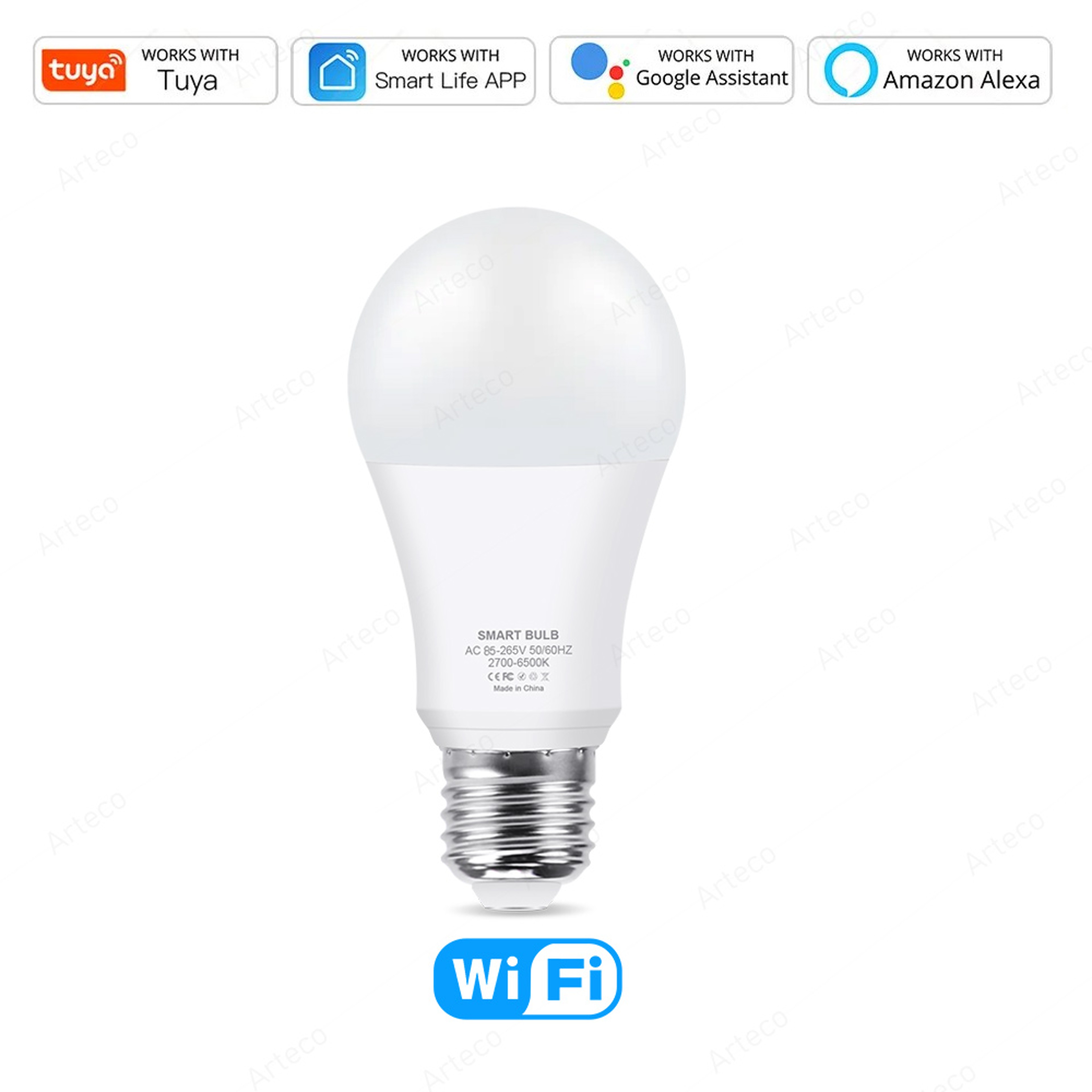 Smart WiFi LED Bulb RGB Light Bulb Compatible With Amazon Alexa  Google Home 0