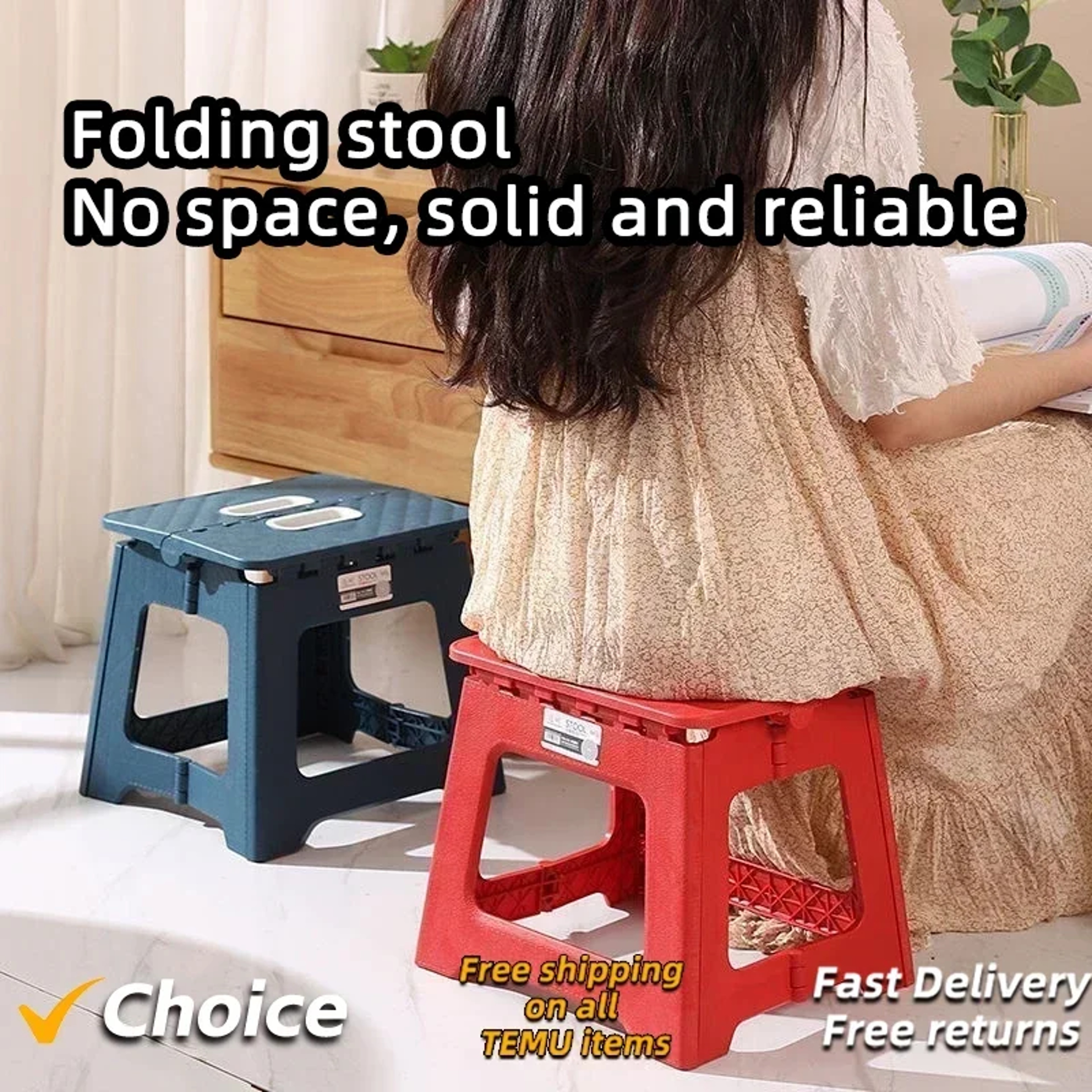 Portable Folding Stool For Camping And Fishing Durable Compact Design For Adults And Children 4