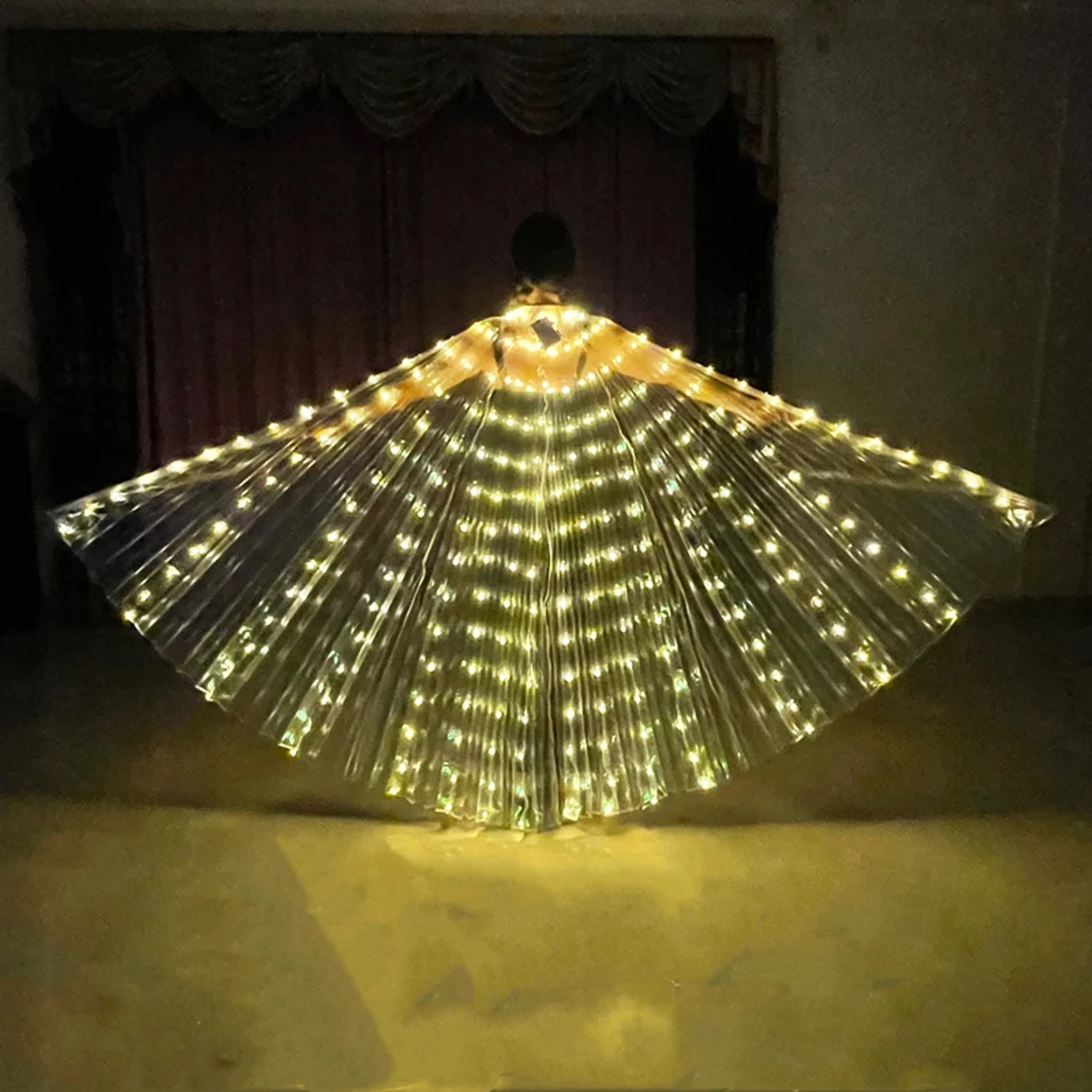 LED Belly Dance Wings With Shining LED Lights Halloween Costume Prop For Adults  Kids 5