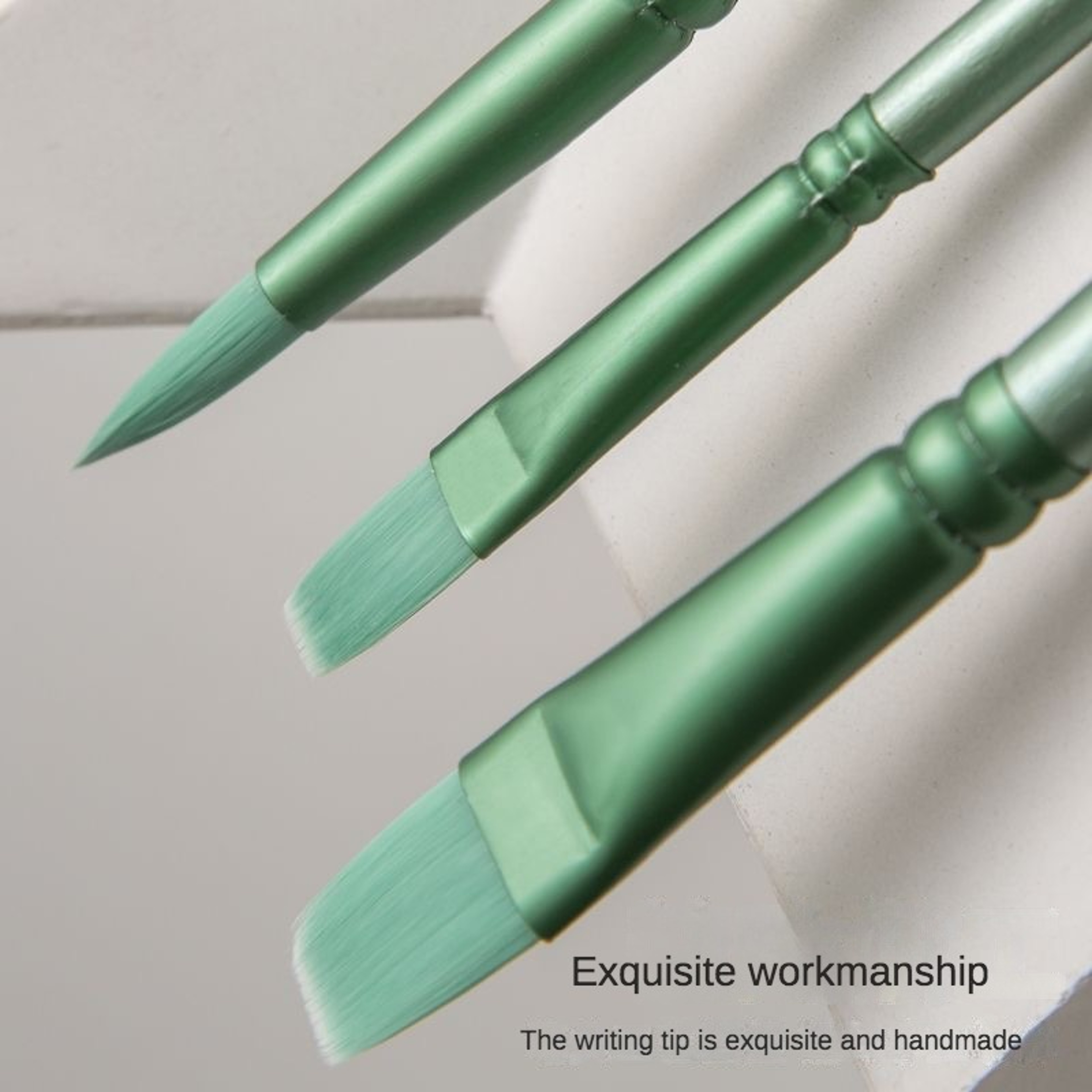 Watercolor Brush Set For Beginners Round  Flat Head Soft Hair Nylon Brushes For Painting Ideal For  2