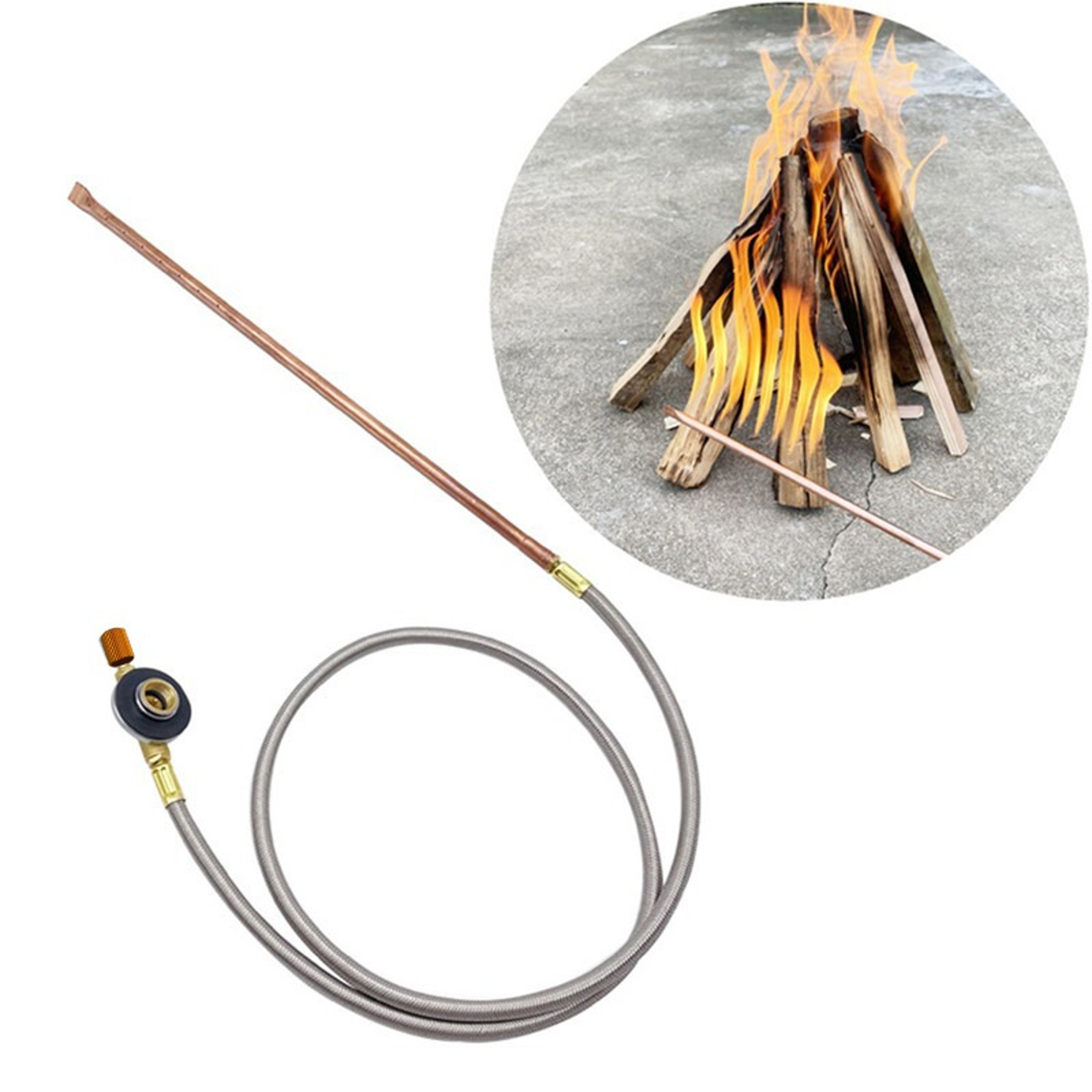 Handheld Charcoal Fire Igniter Gun Easy Outdoor BBQ Starter  Camping Tool 0