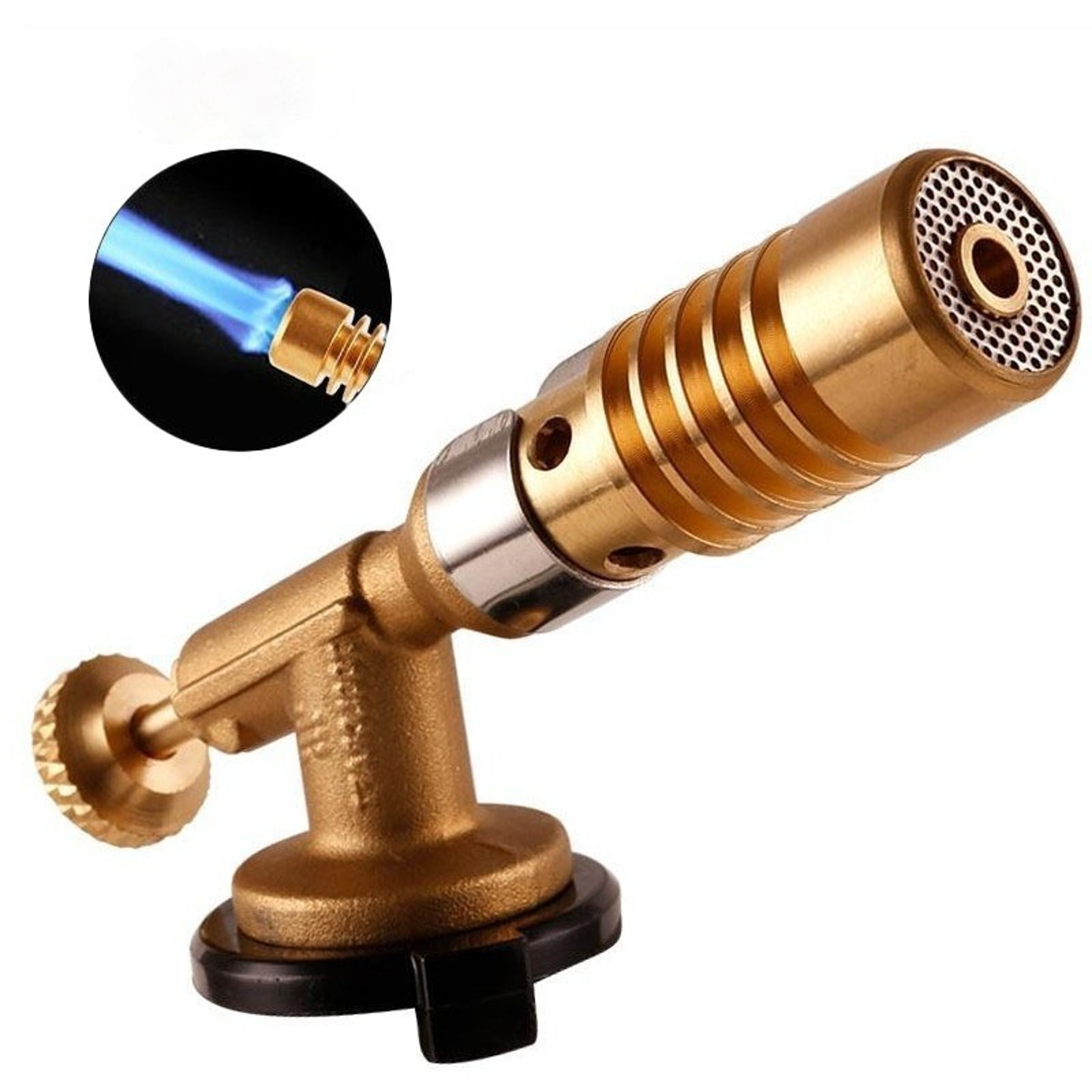 Gas Torch Burner Adjustable Flame Gun For Cooking Soldering  Outdoor Use 4