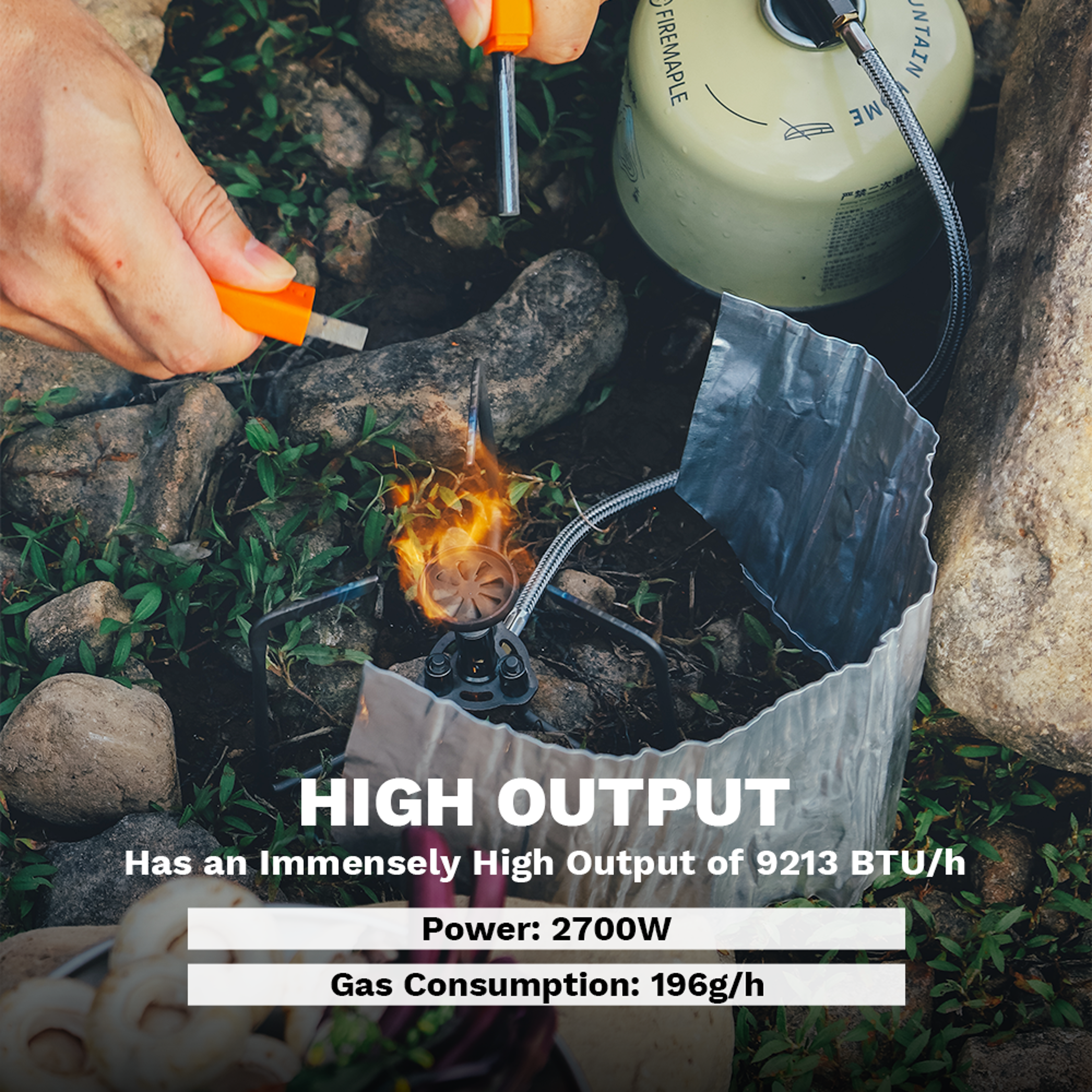 FireMaple Petrel Ultralight Titanium Split Stove Portable Camping Burner With Windscreen For Outdoo 2