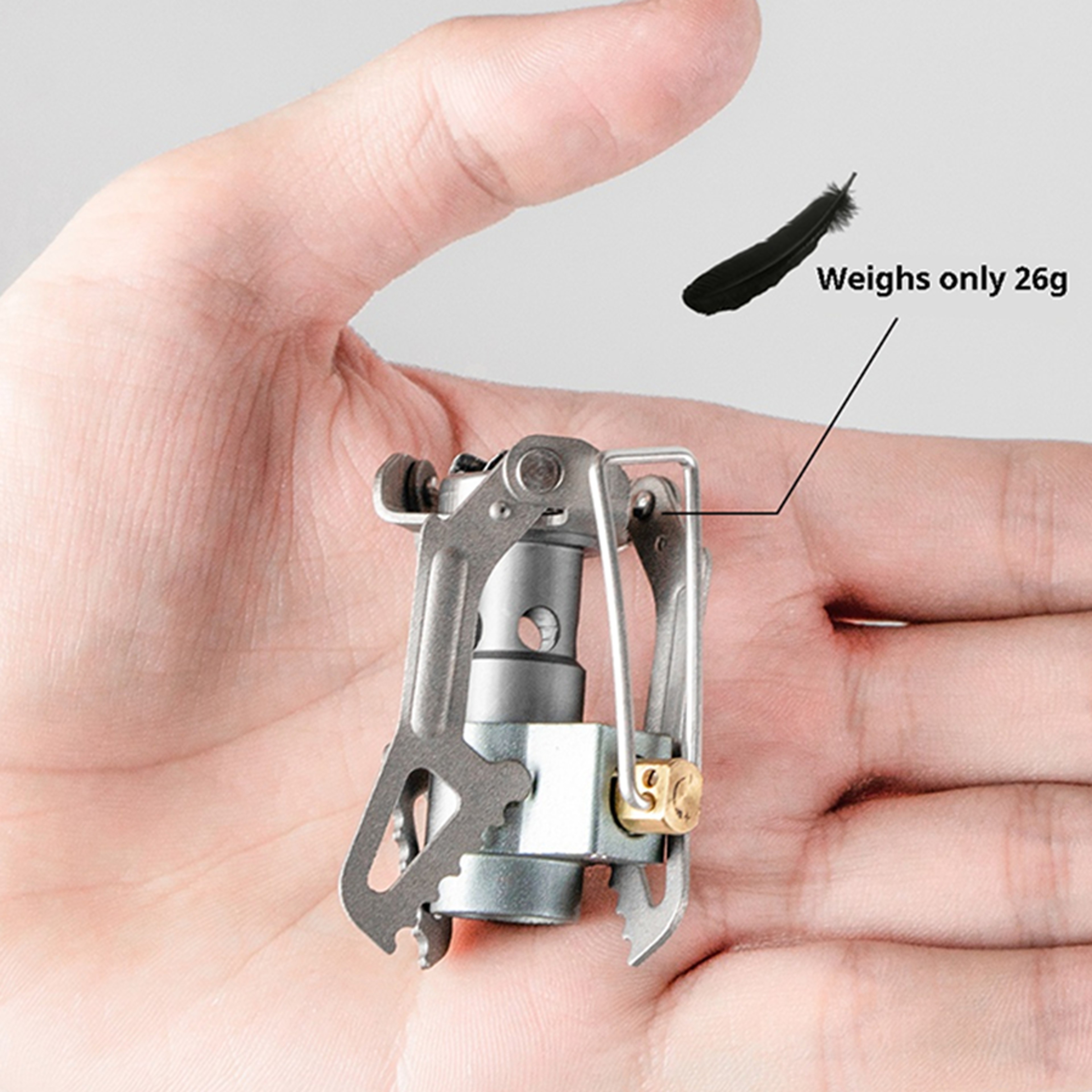 Portable Mini Titanium Camping Stove Compact Gas Burner For Outdoor Cooking Survival  Picnic 1