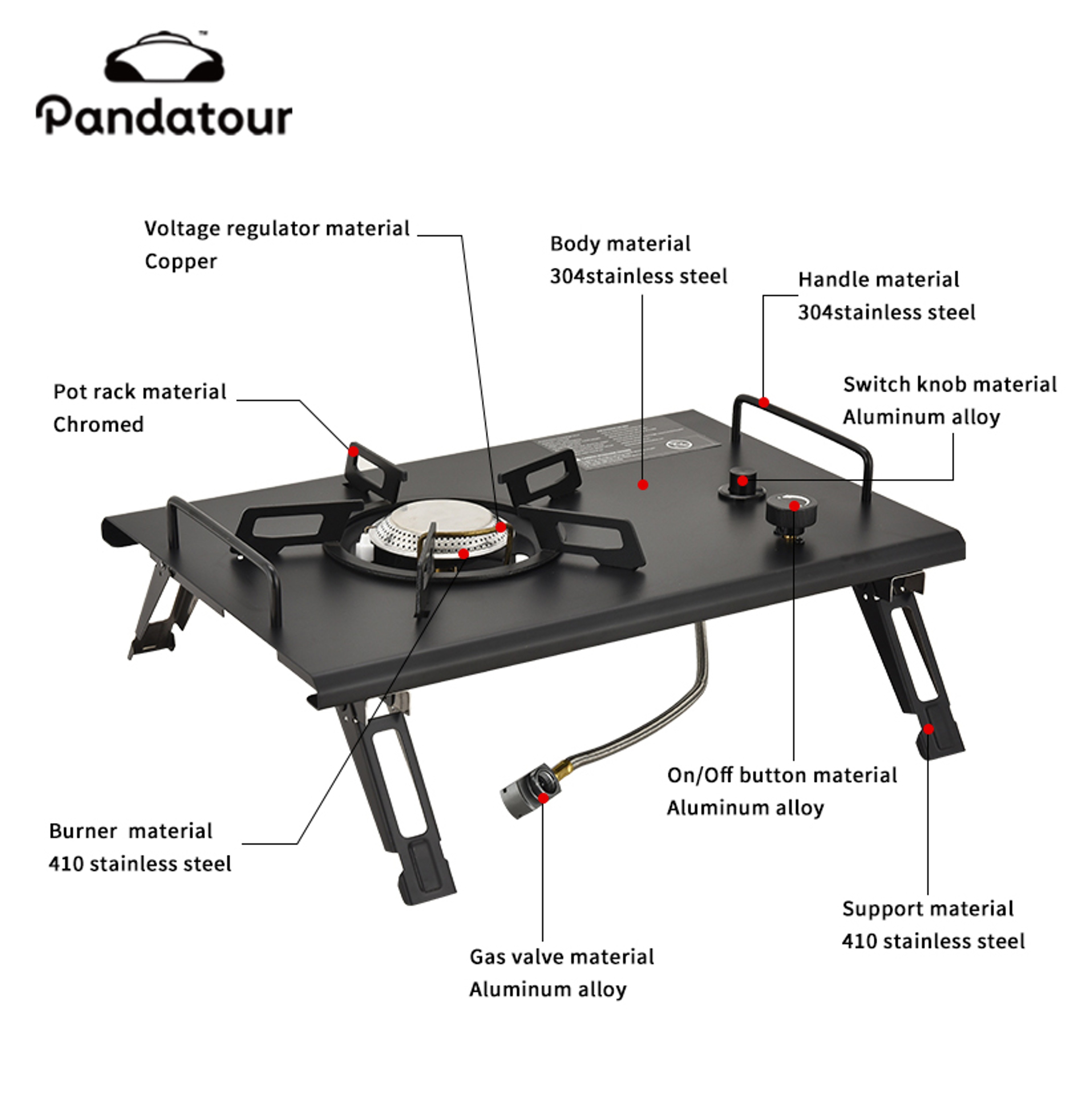 Outdoor Camping Stove Folding High Firepower OneTouch Stove For Terraces  Camping 3