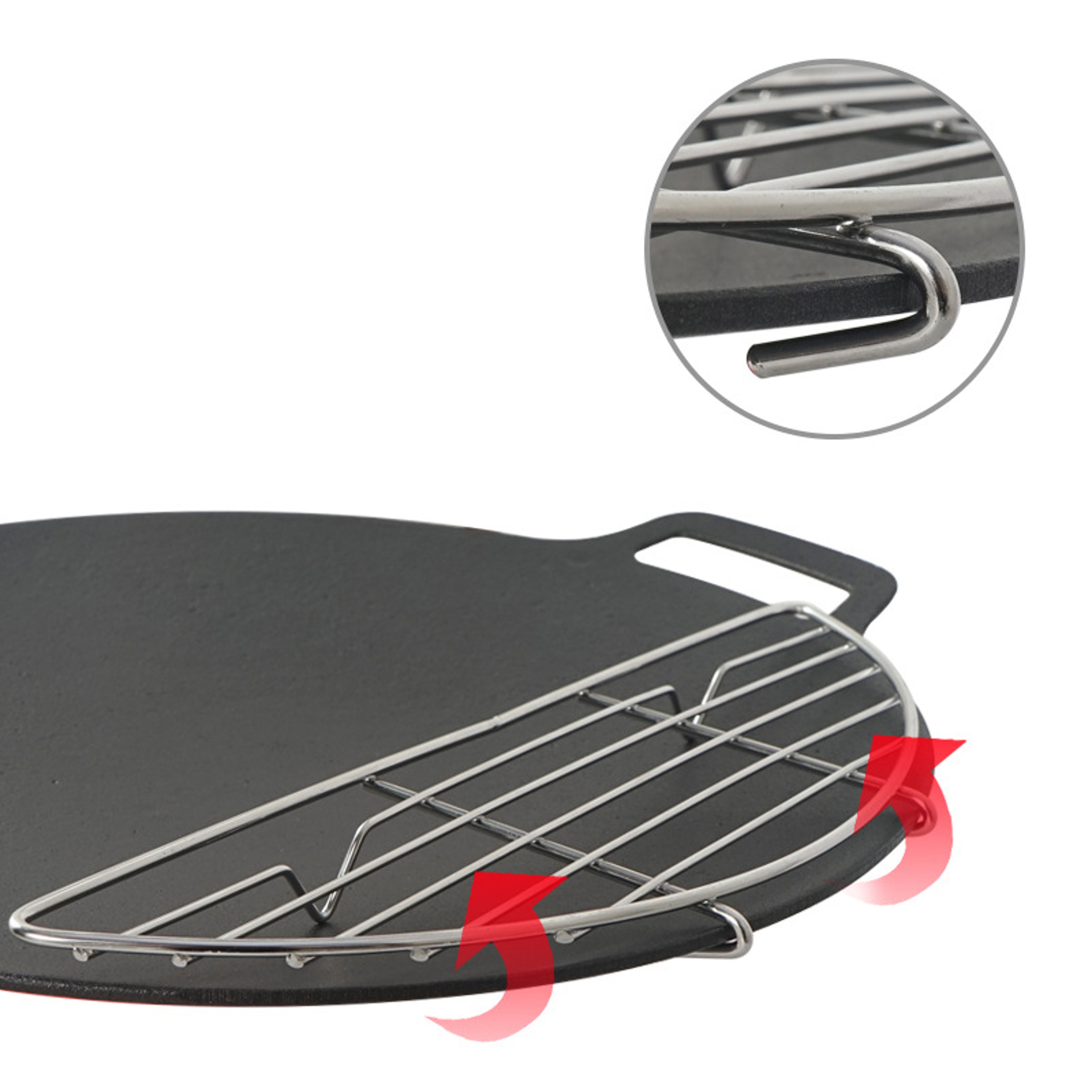 Portable Stainless Steel BBQ Grill Grate For Outdoor Cooking AntiScorch Grilling Mesh  Steaming Rac 1