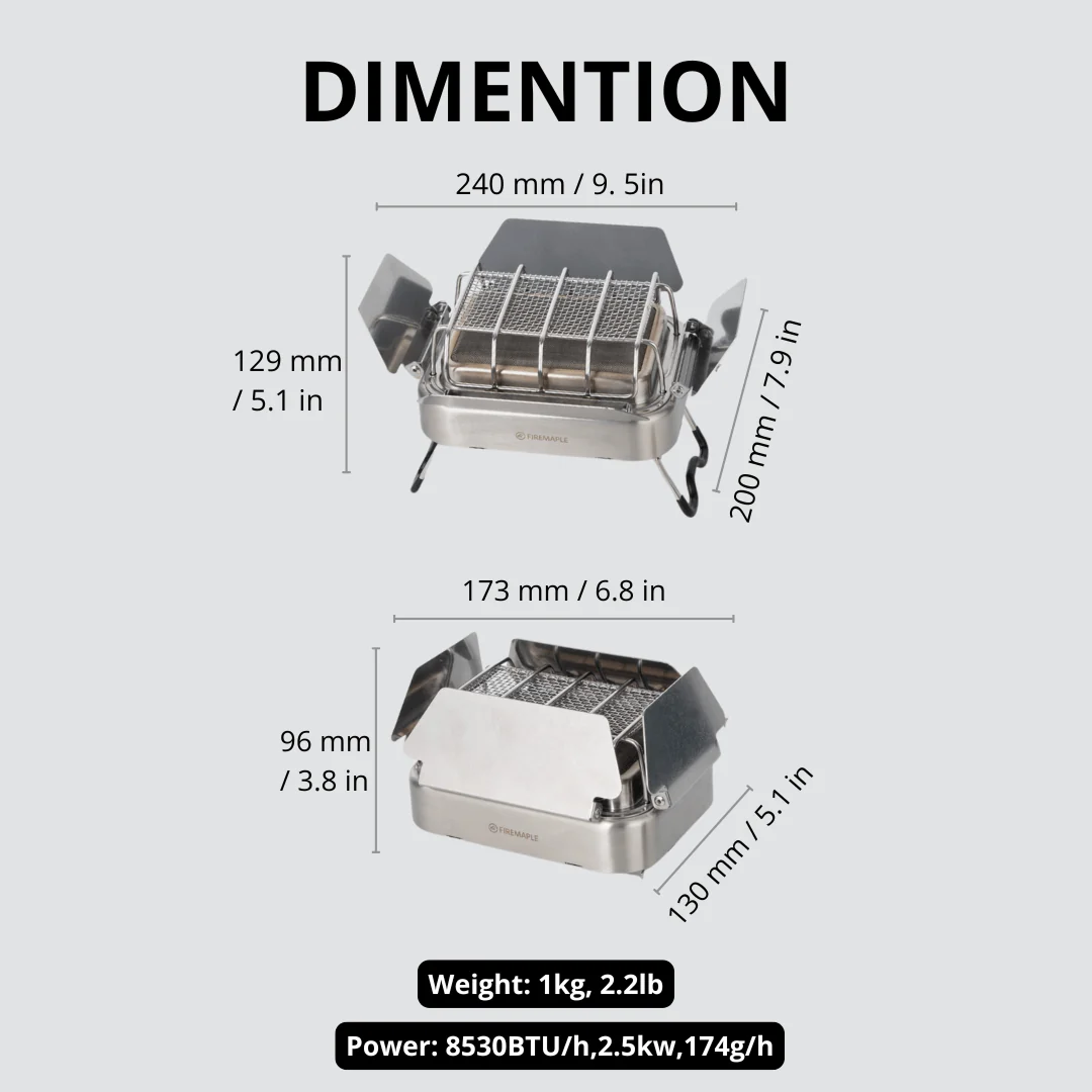 Portable Gas Camping Stove Heater MultiFunction Gas Burner For Camping  Outdoor Heating 5