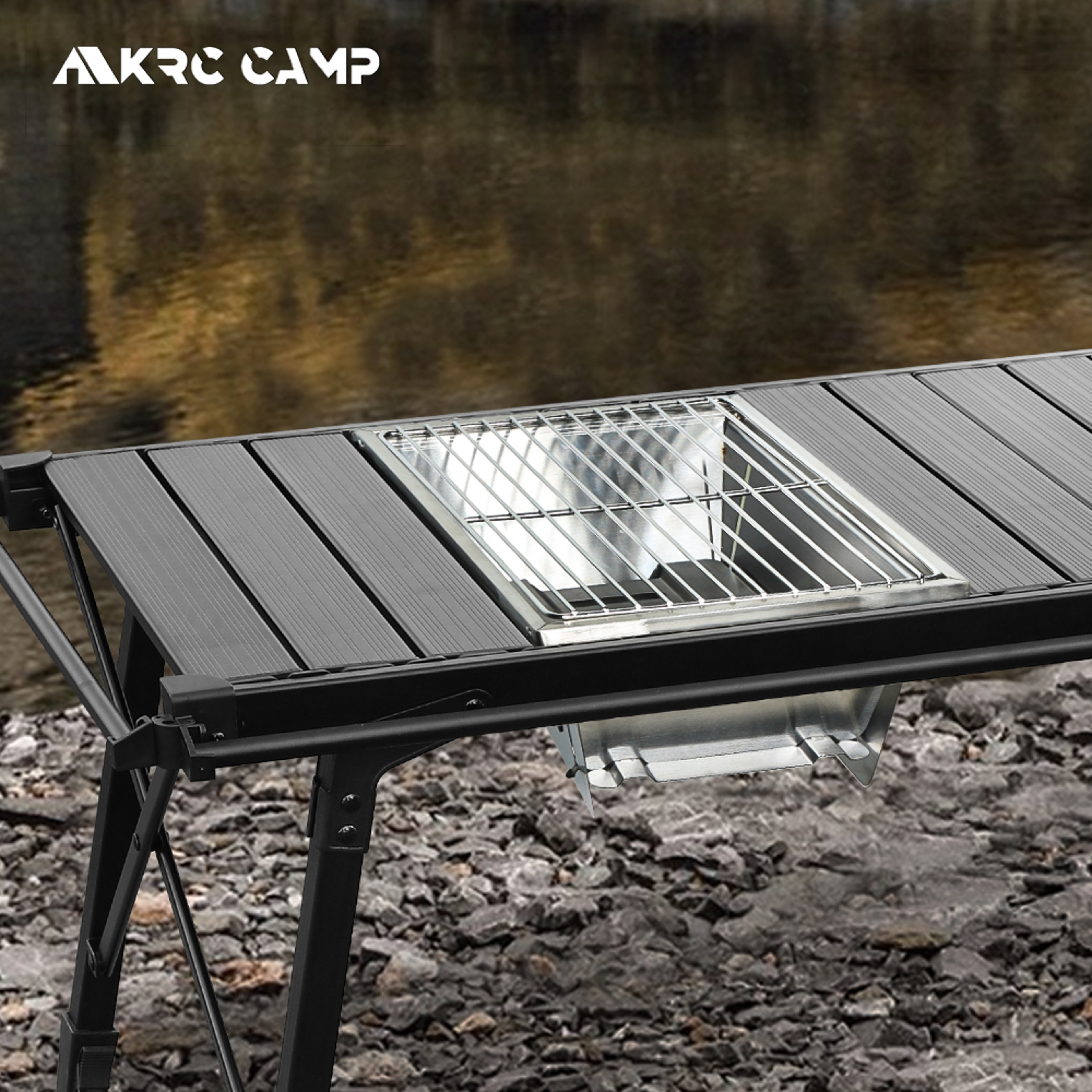 Portable Stainless Steel Folding Barbecue Grill For Camping  Outdoor Cooking 0