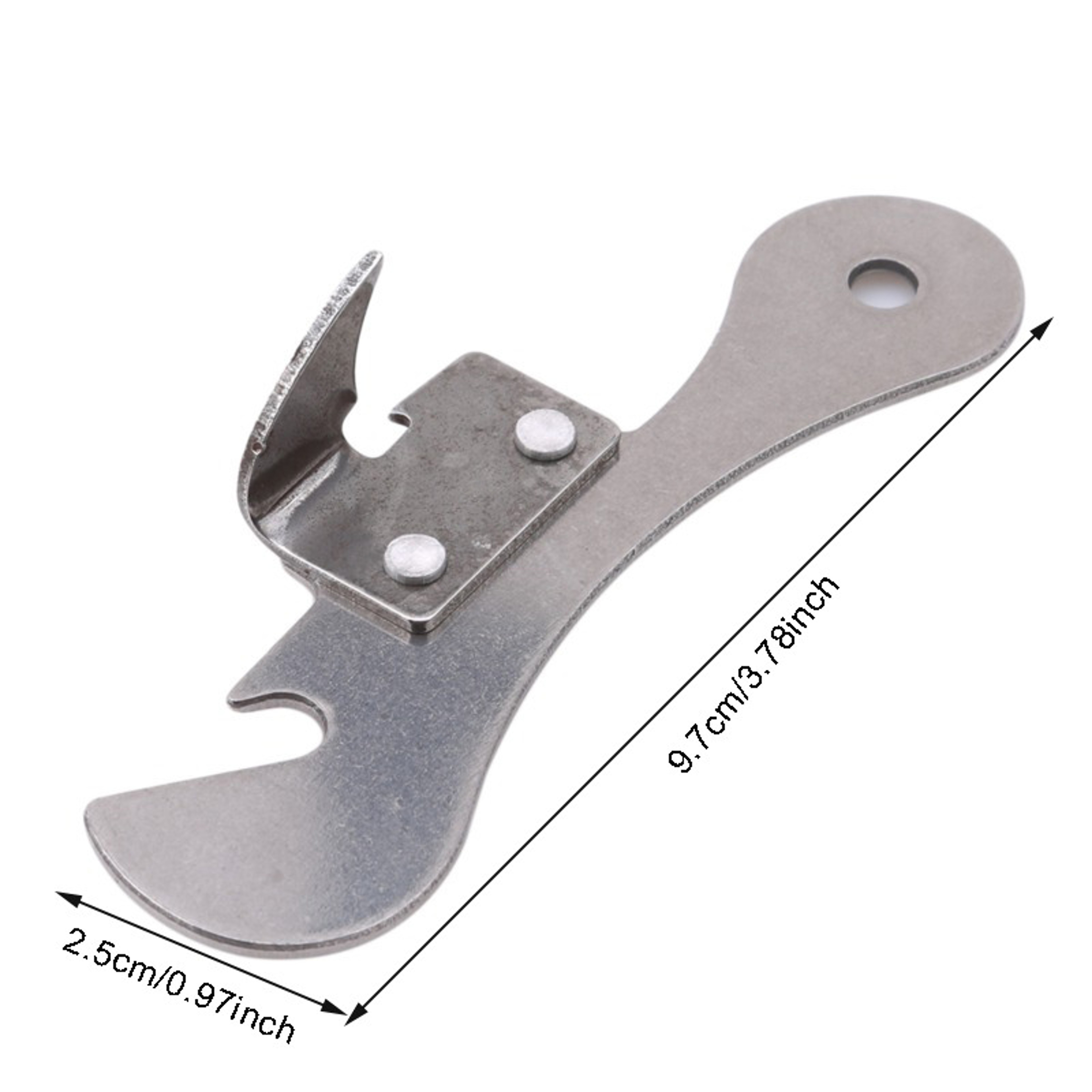 Stainless Steel Manual Can Opener Ergonomic  Safe Side Cut Tin Jar Opener For Kitchen 4