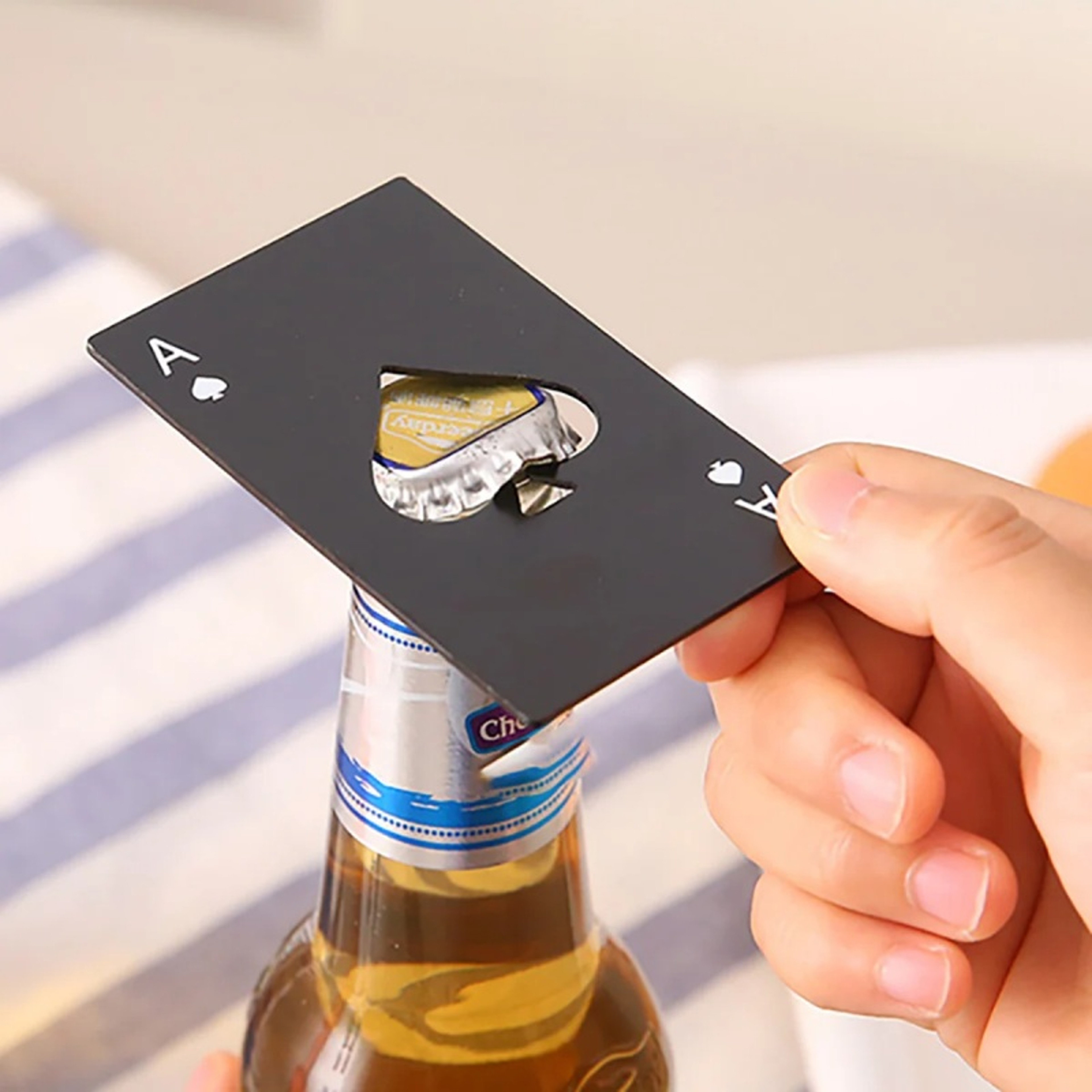 Poker Card Bottle Opener Ace Of Spades Stainless Steel Credit Card Bar Tool For Home  Parties 2