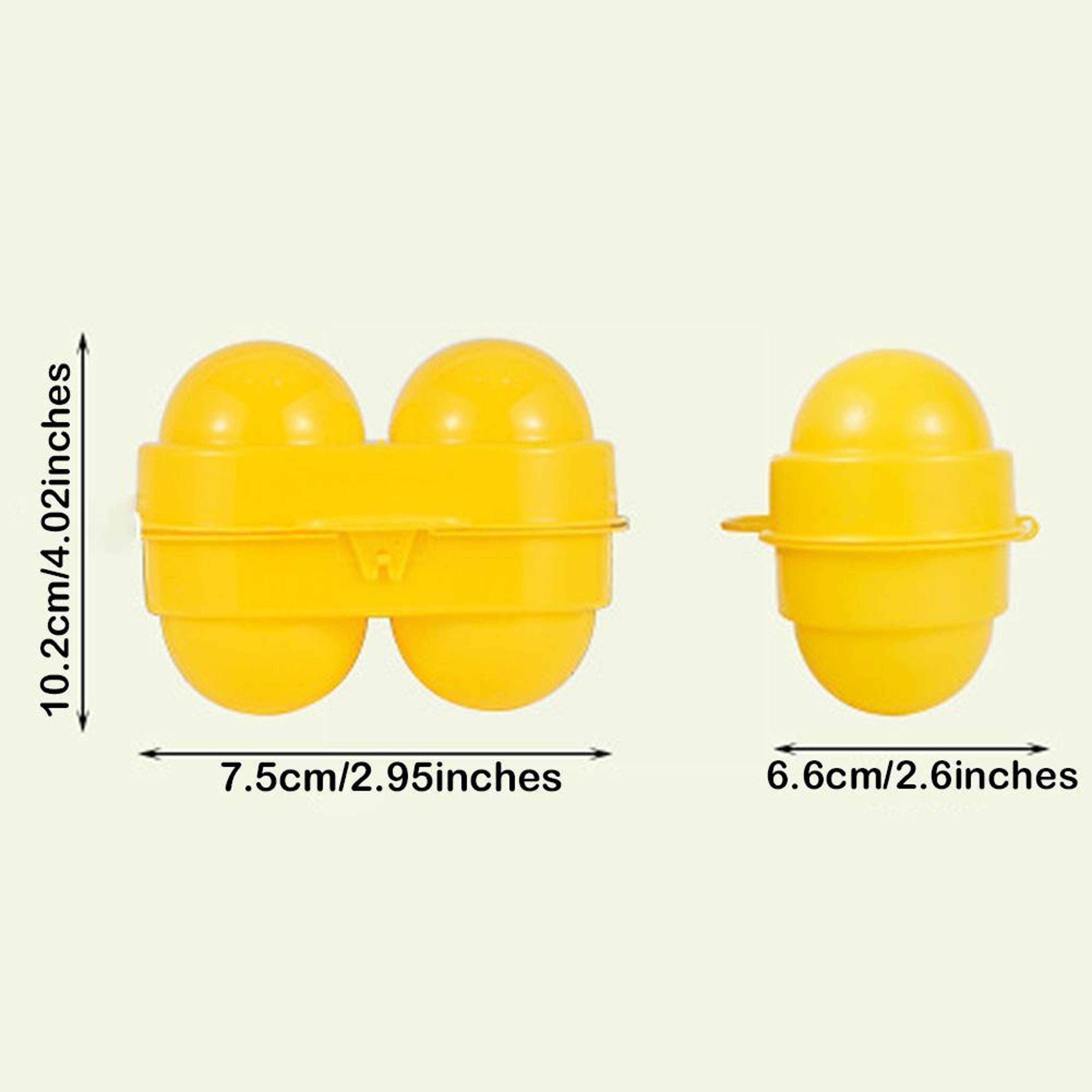 Portable Egg Holder Case, Grid Egg Storage Box for Camping Travel Kitchen Organizer – view 6