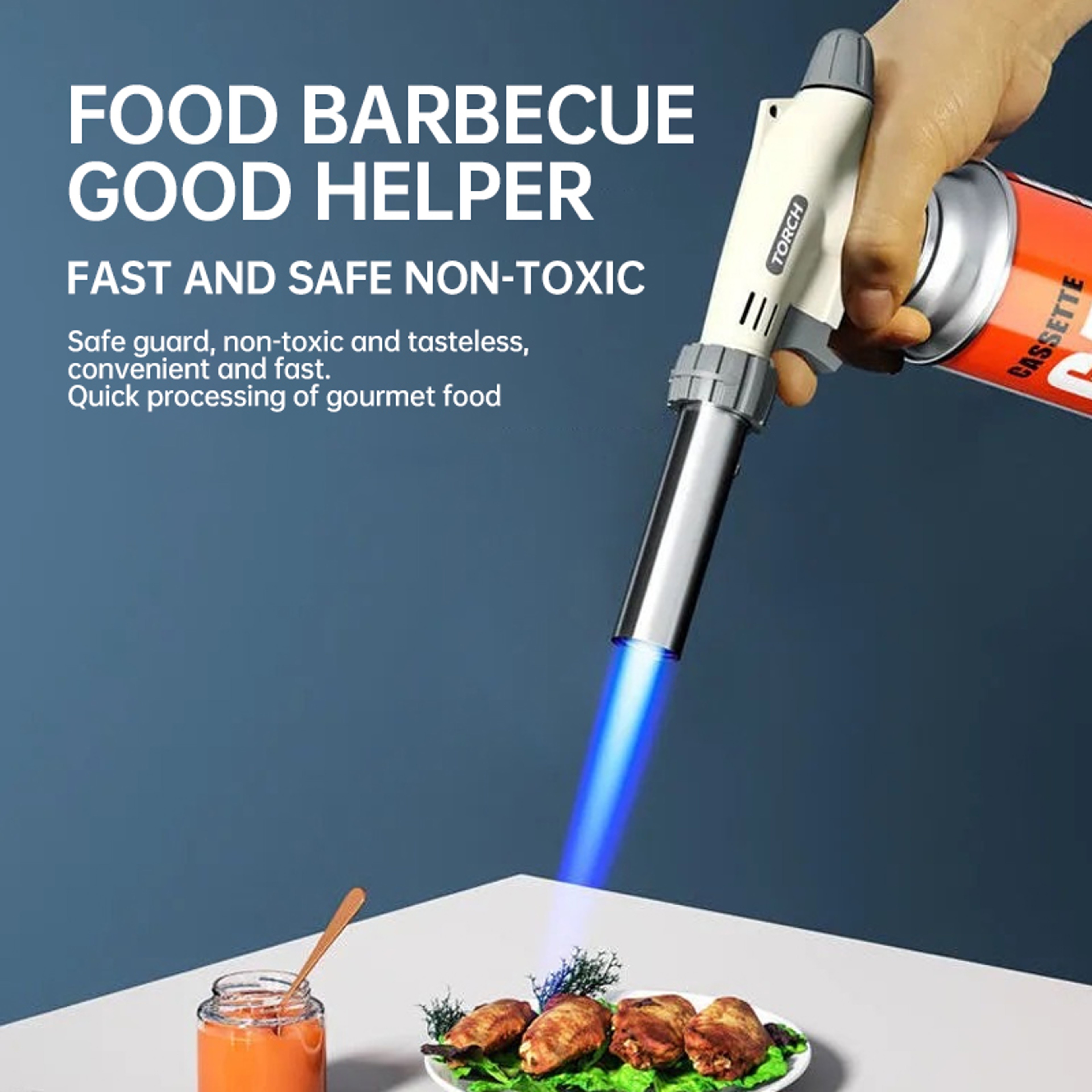 Portable Butane Gas Torch Versatile Cooking Barbecue  Camping Lighter Welding Burner For Outdoor  K 3