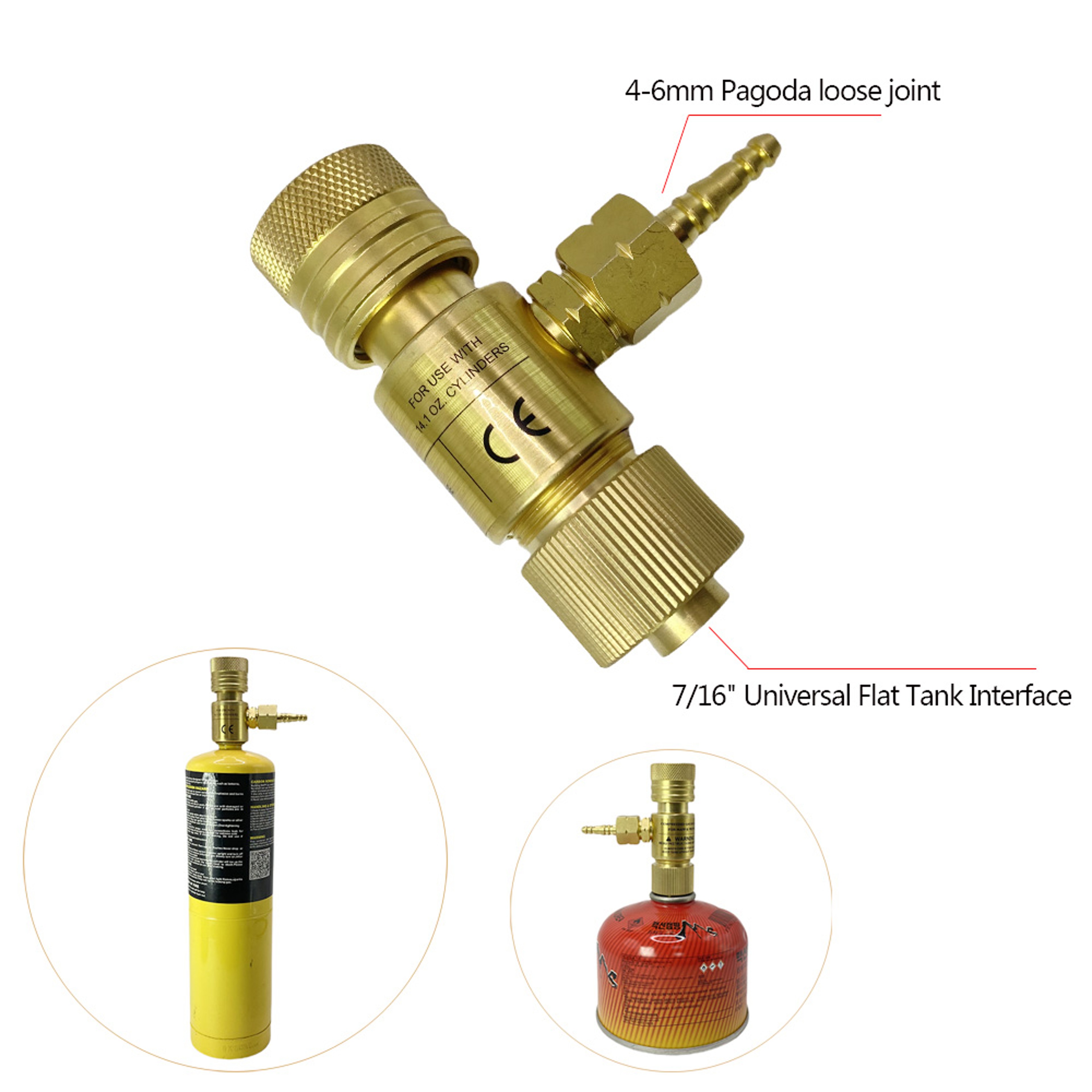 Oxygen Gas Regulator Set Full Copper ExplosionProof Pressure Regulator Flat Tank 1
