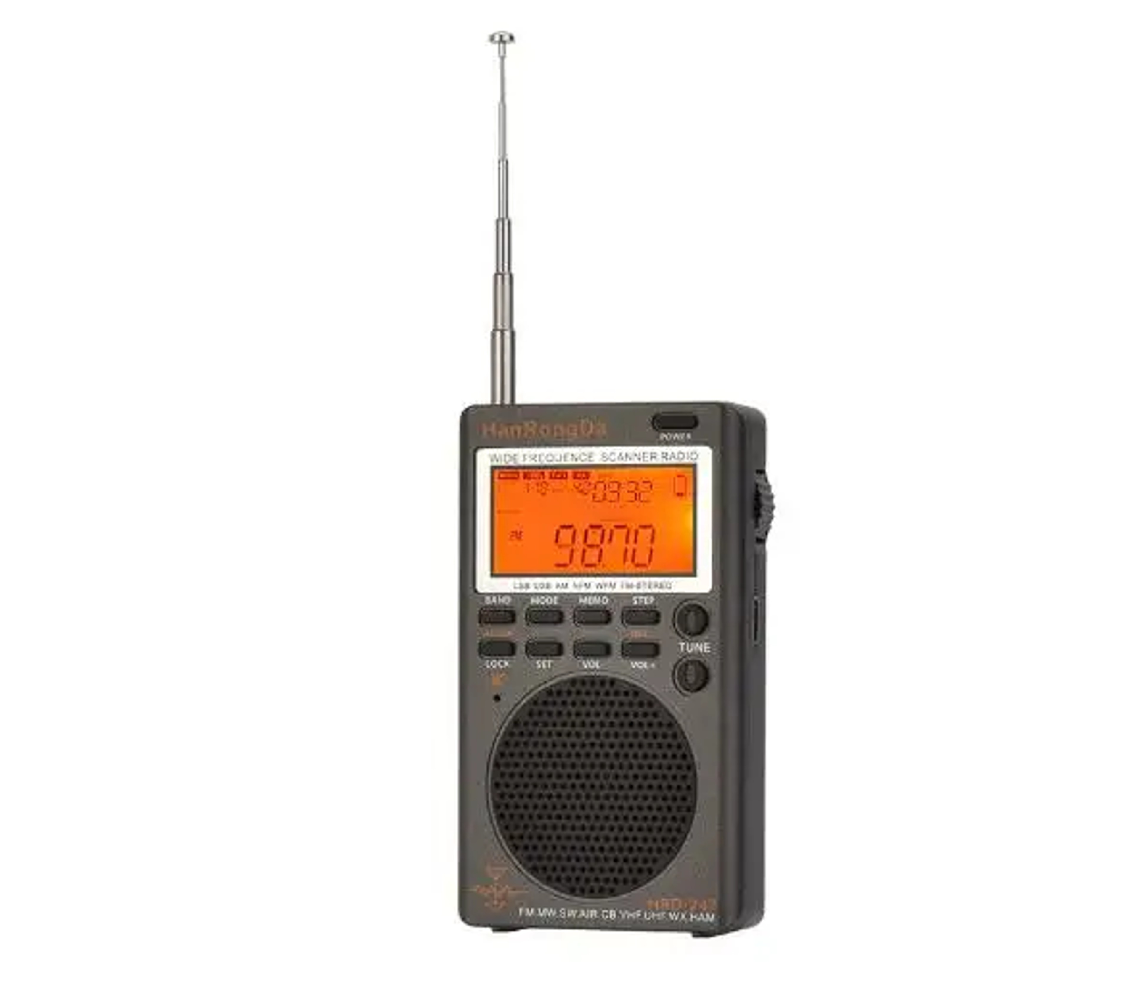 HRD Full Band Portable Radio Receiver with SSB Shortwave and Airband Scanner – view 6